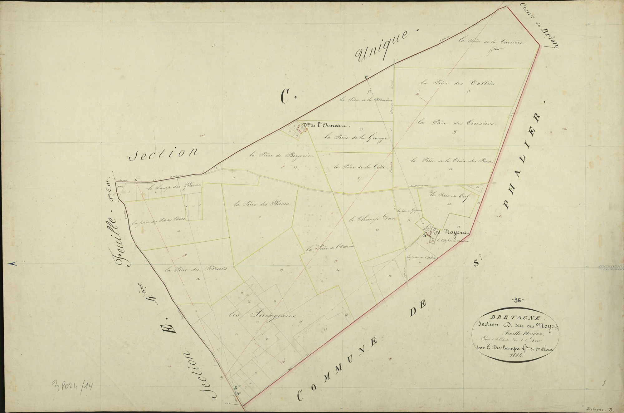 Bretagne - Section D, dite des Noyers.