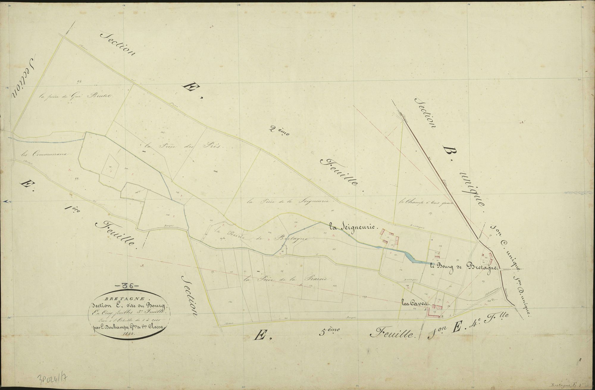 Bretagne - Section E3, dite du Bourg.