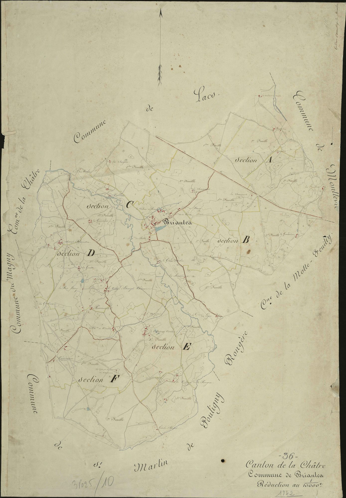 Briantes - Tableau d'assemblage.