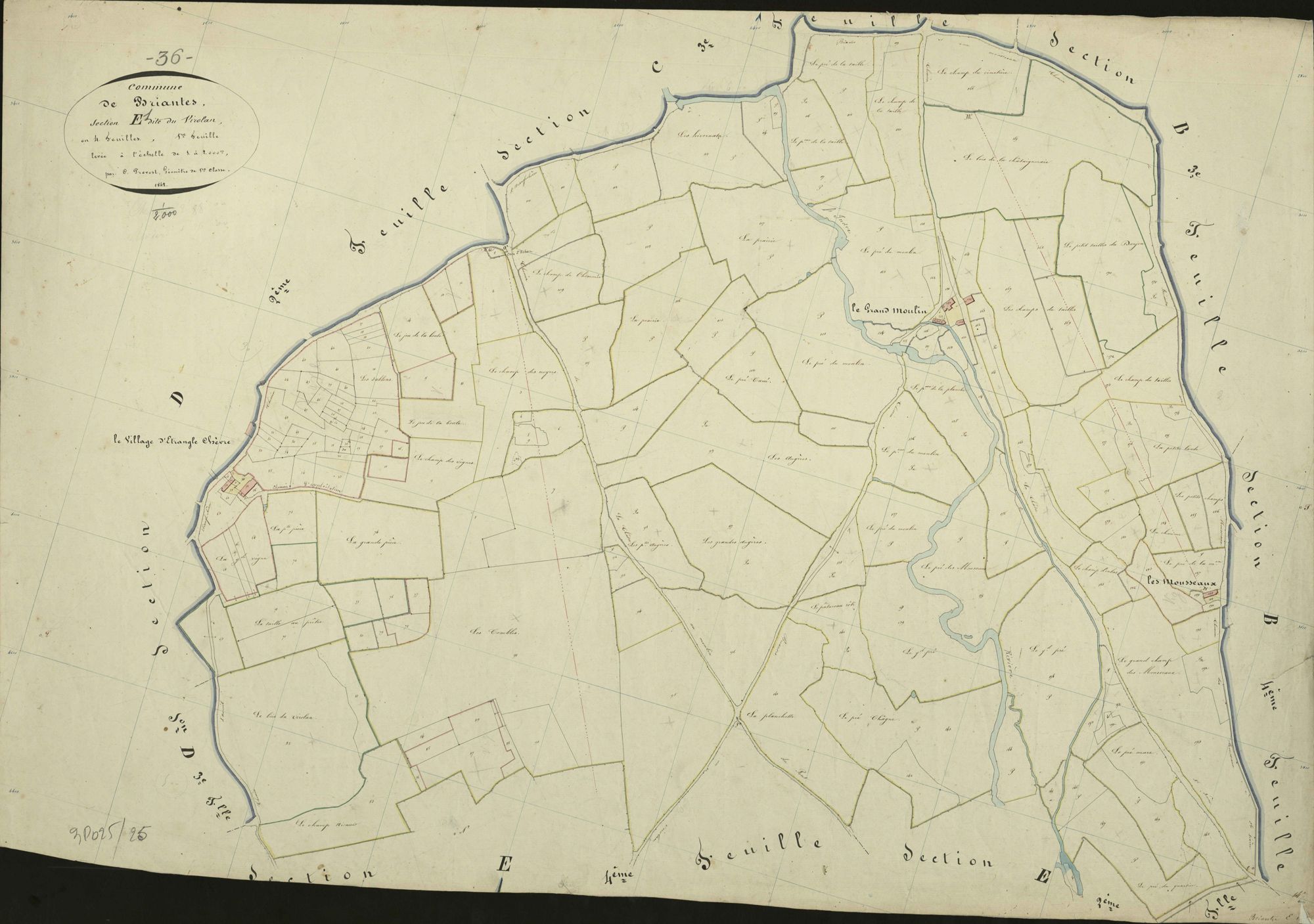 Briantes - Section E1, dite du Virolan.