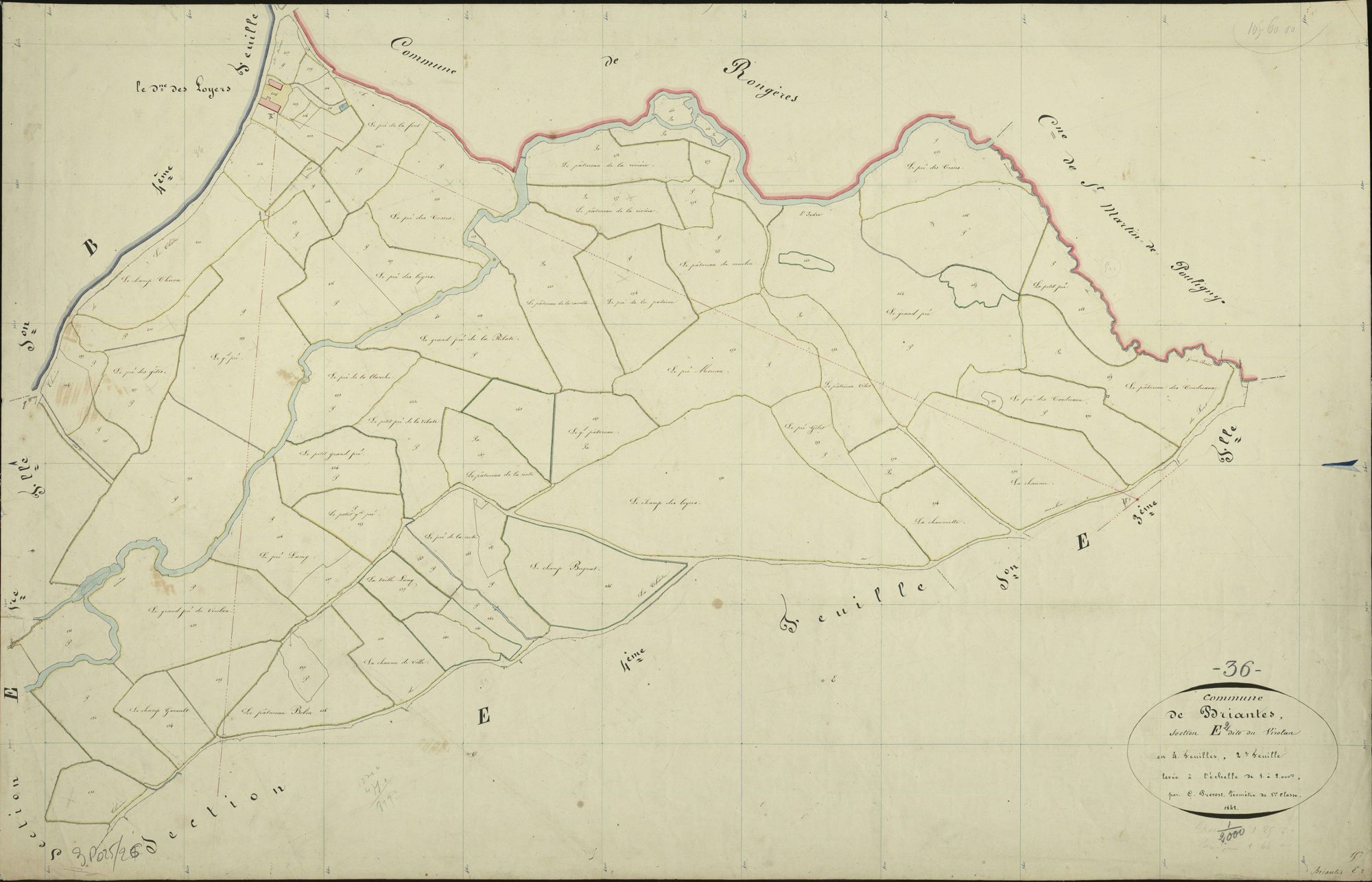 Briantes - Section E2, dite du Virolan.