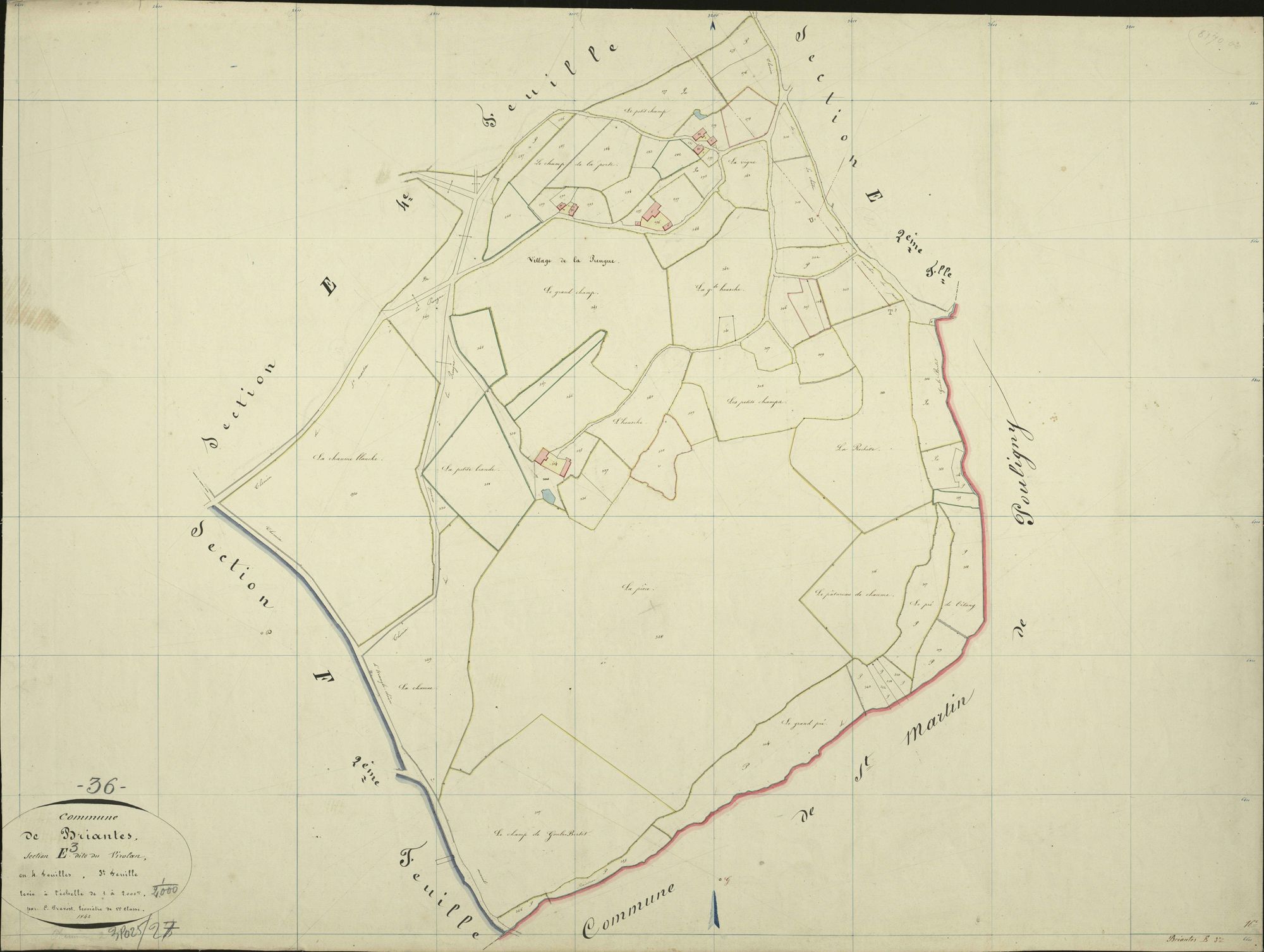 Briantes - Section E3, dite du Virolan.