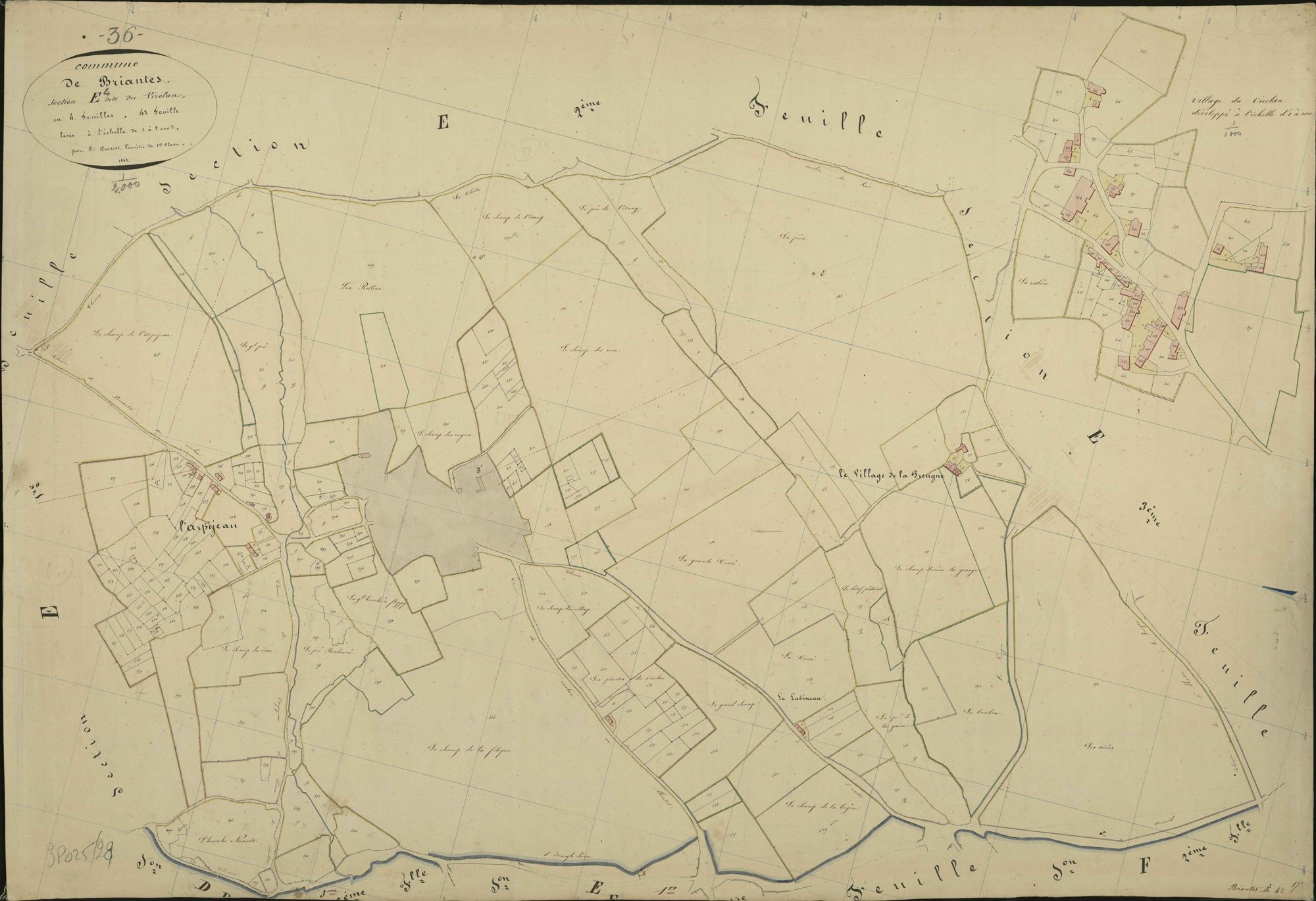 Briantes - Section E4, dite du Virolan.