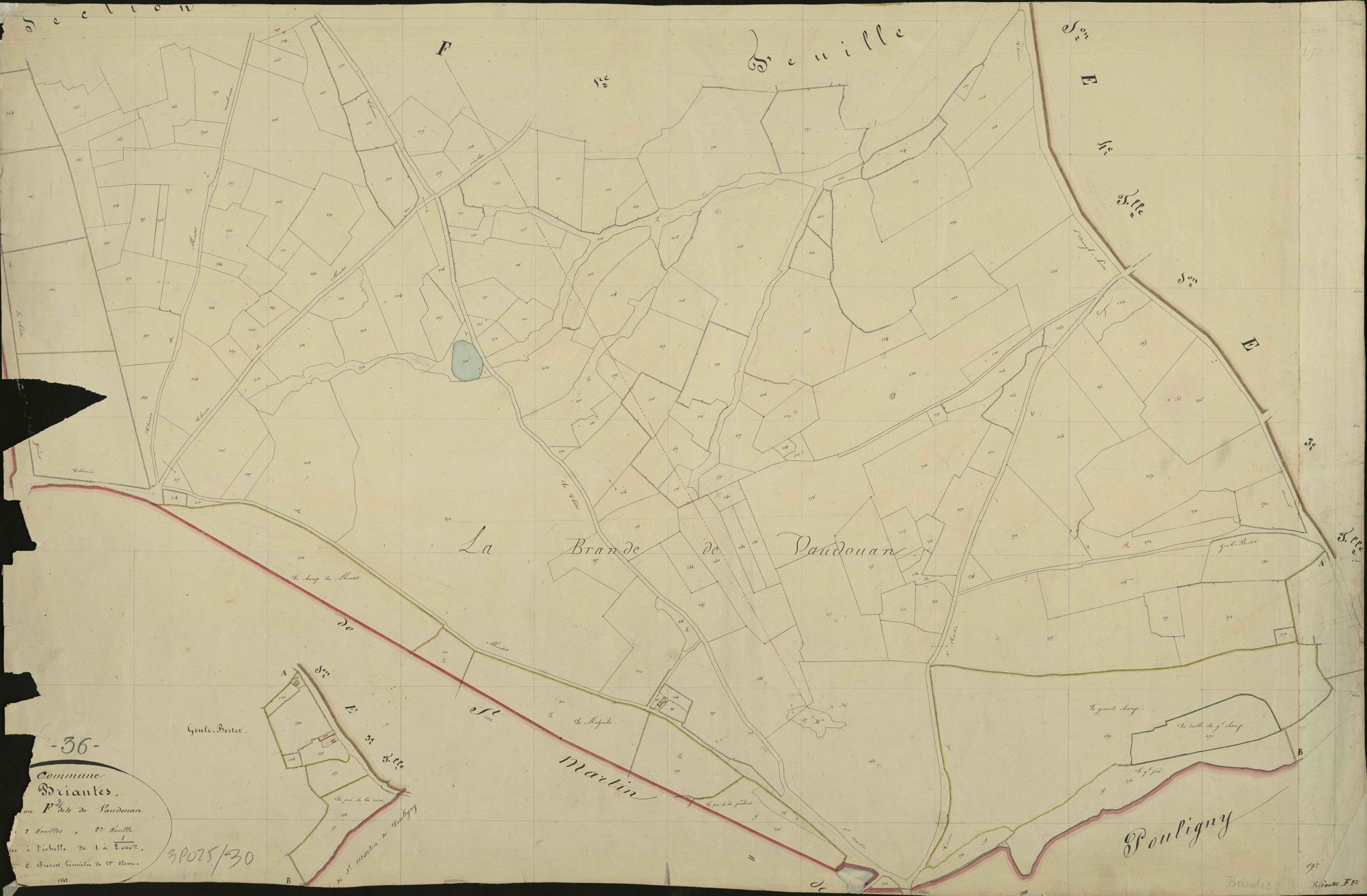 Briantes - Section F2, dite de Vaudouan.