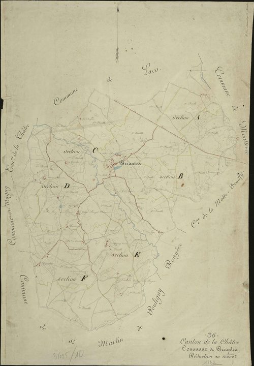 Briantes - Tableau d'assemblage.