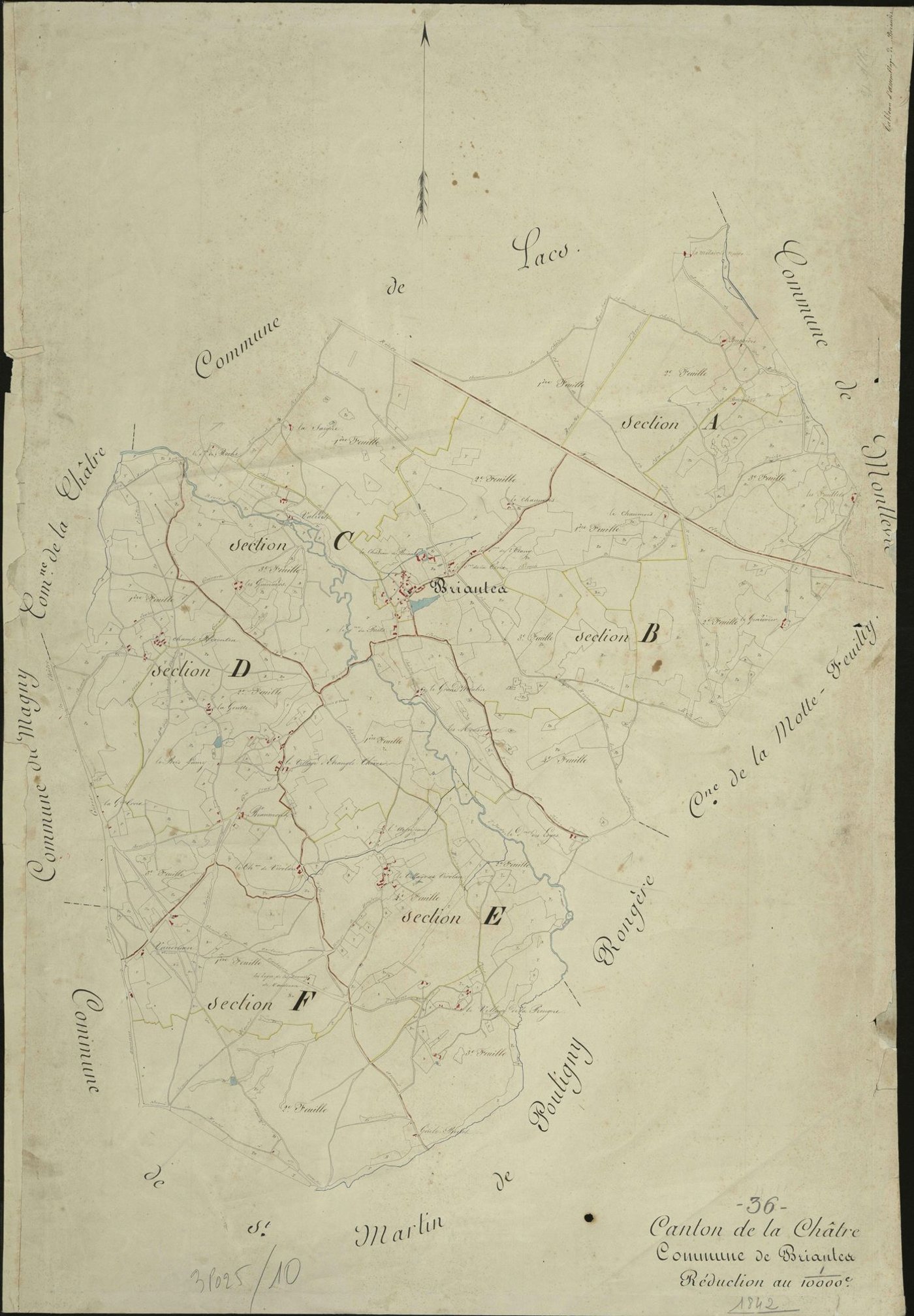Briantes - Tableau d'assemblage.