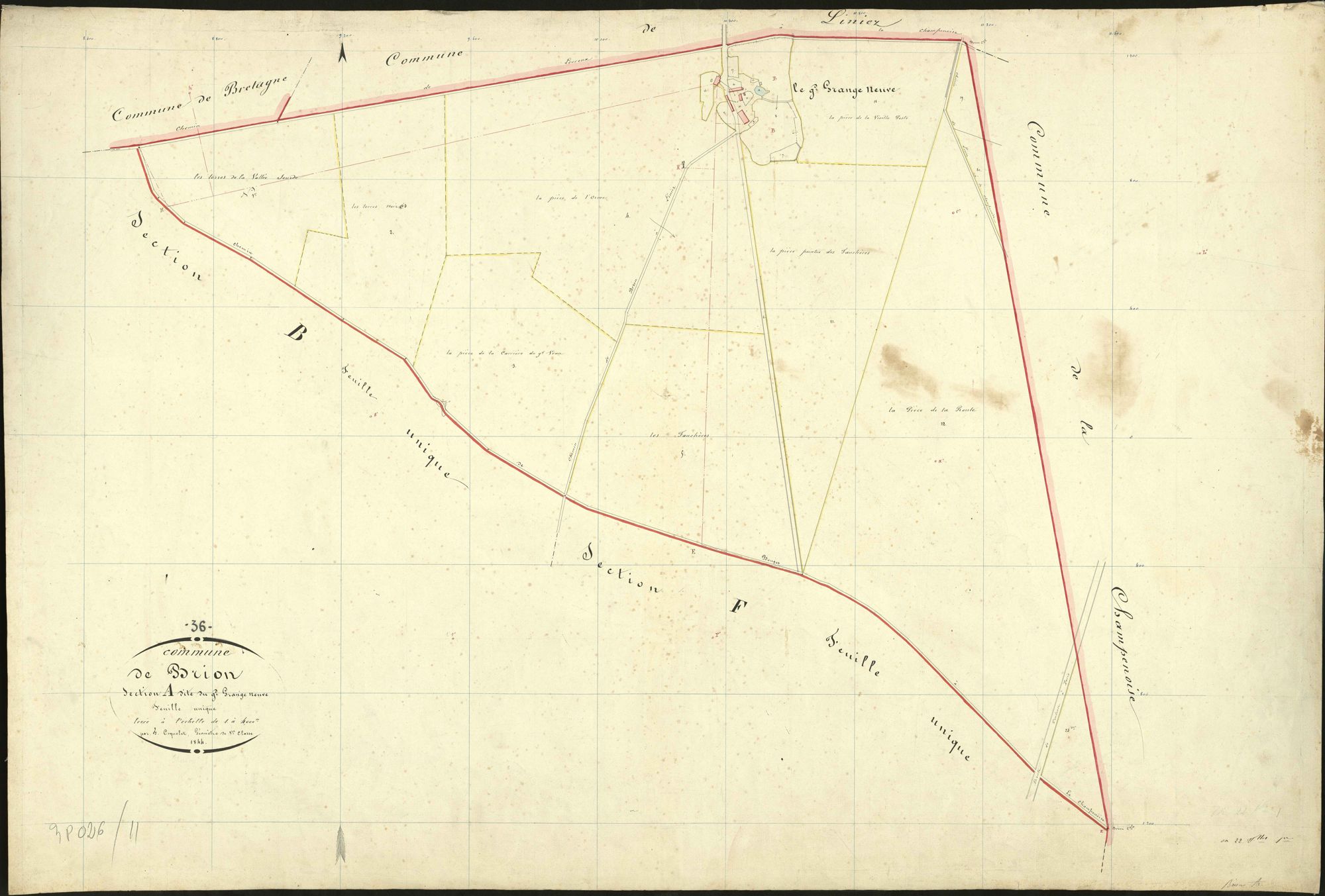 Brion - Section A, dite du Grand Grange Neuve.