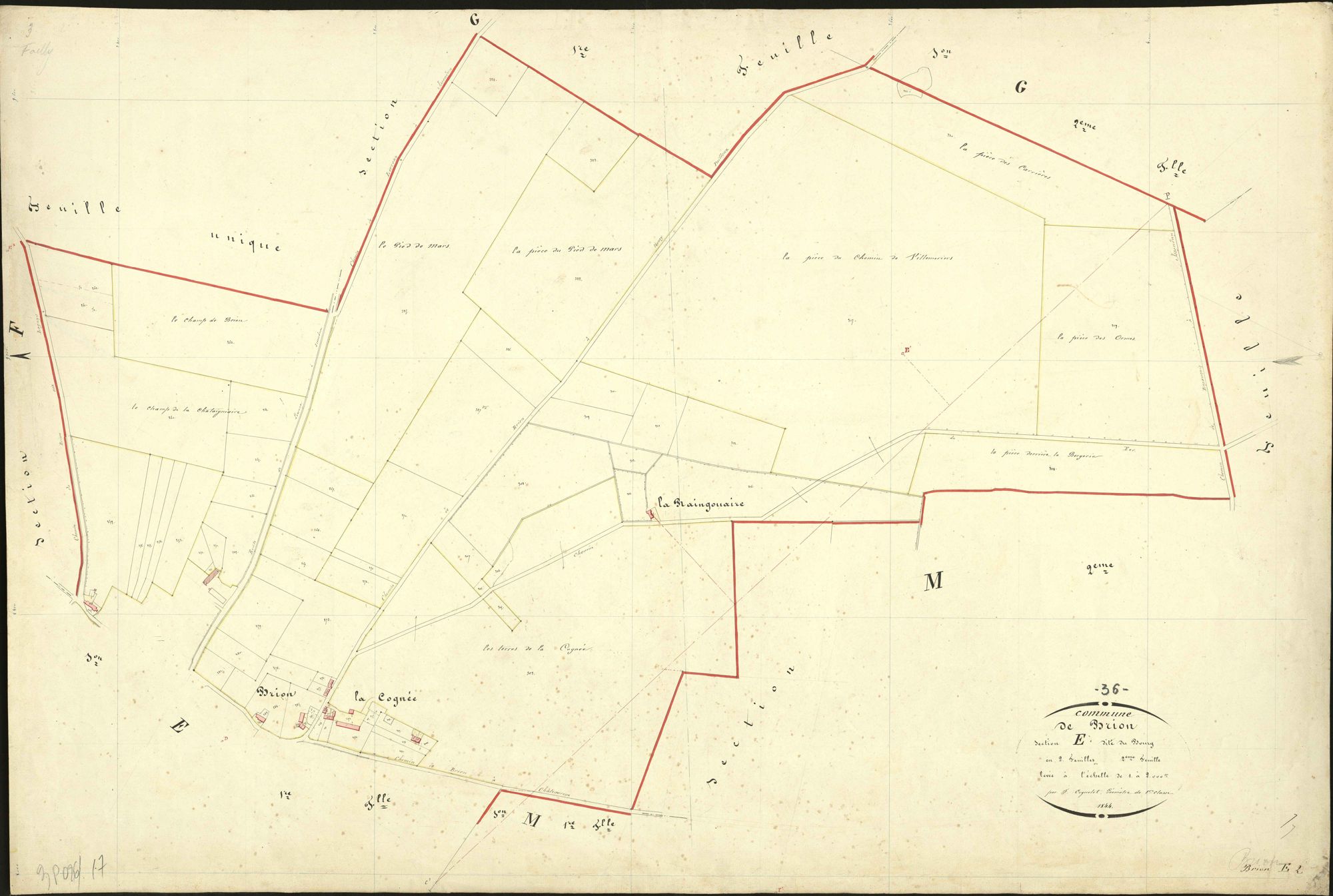 Brion - Section E2, dite du Bourg.