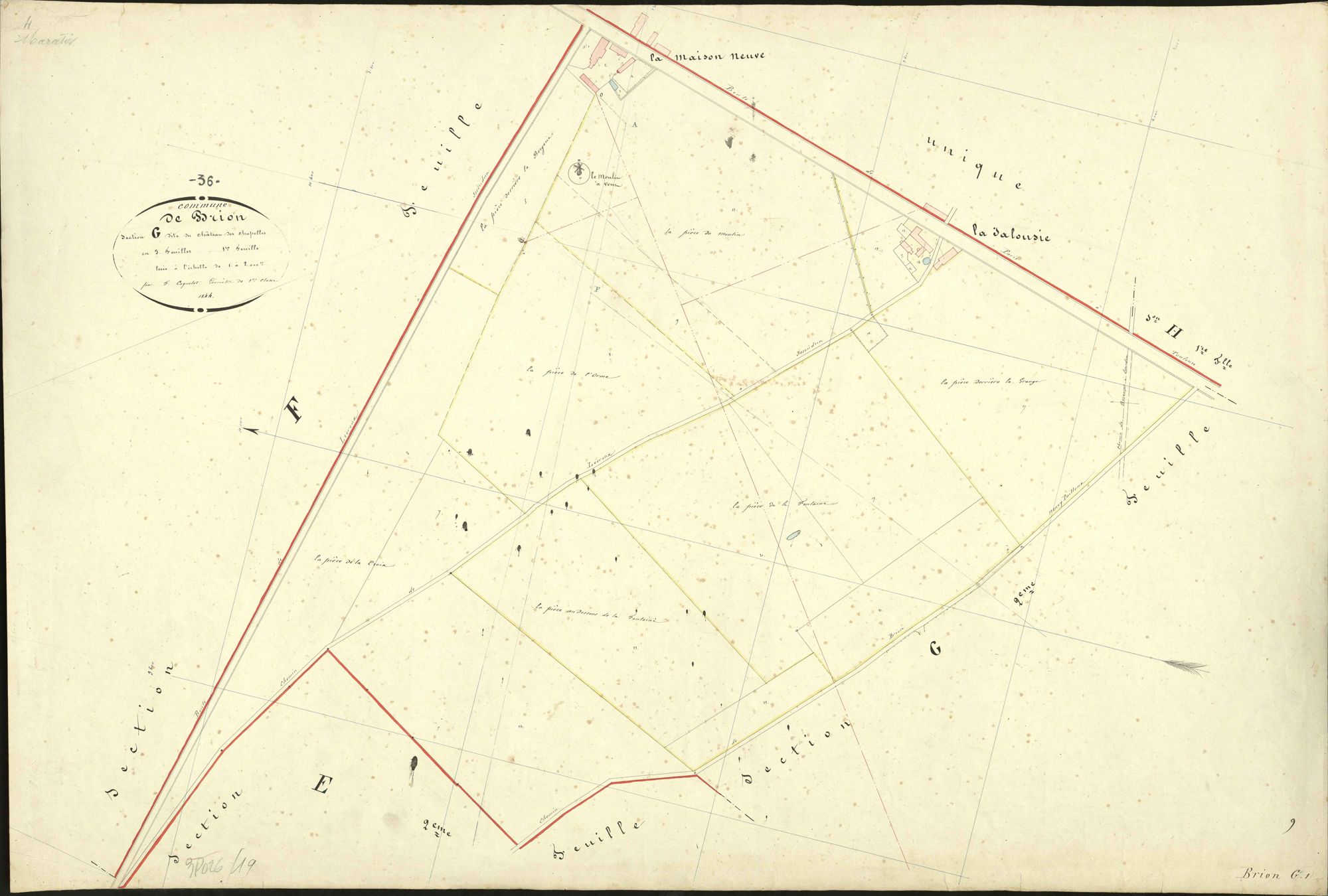 Brion - Section G1, dite du Château des Chapelles.