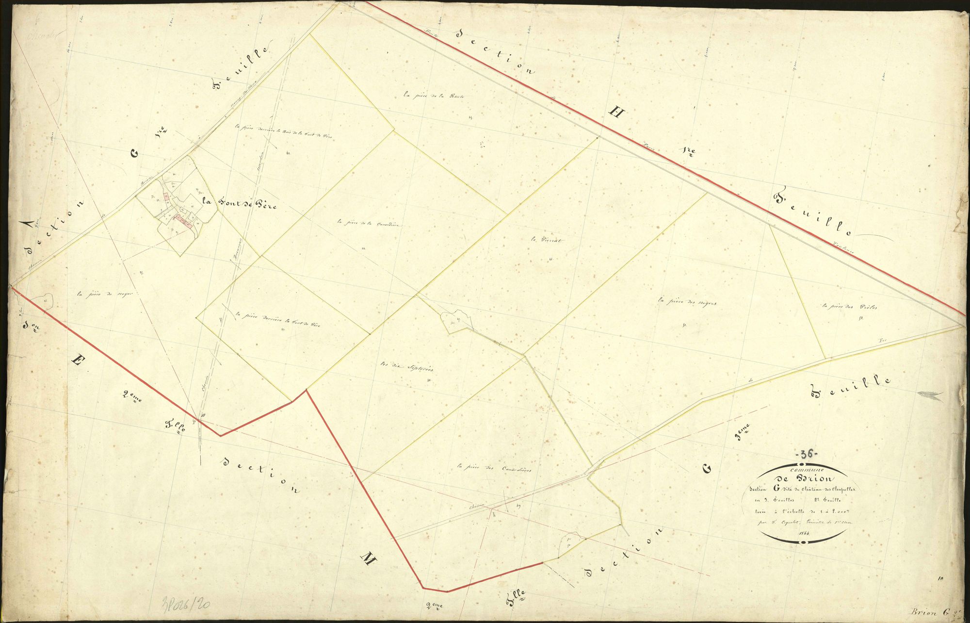 Brion - Section G2, dite du Château des Chapelles.