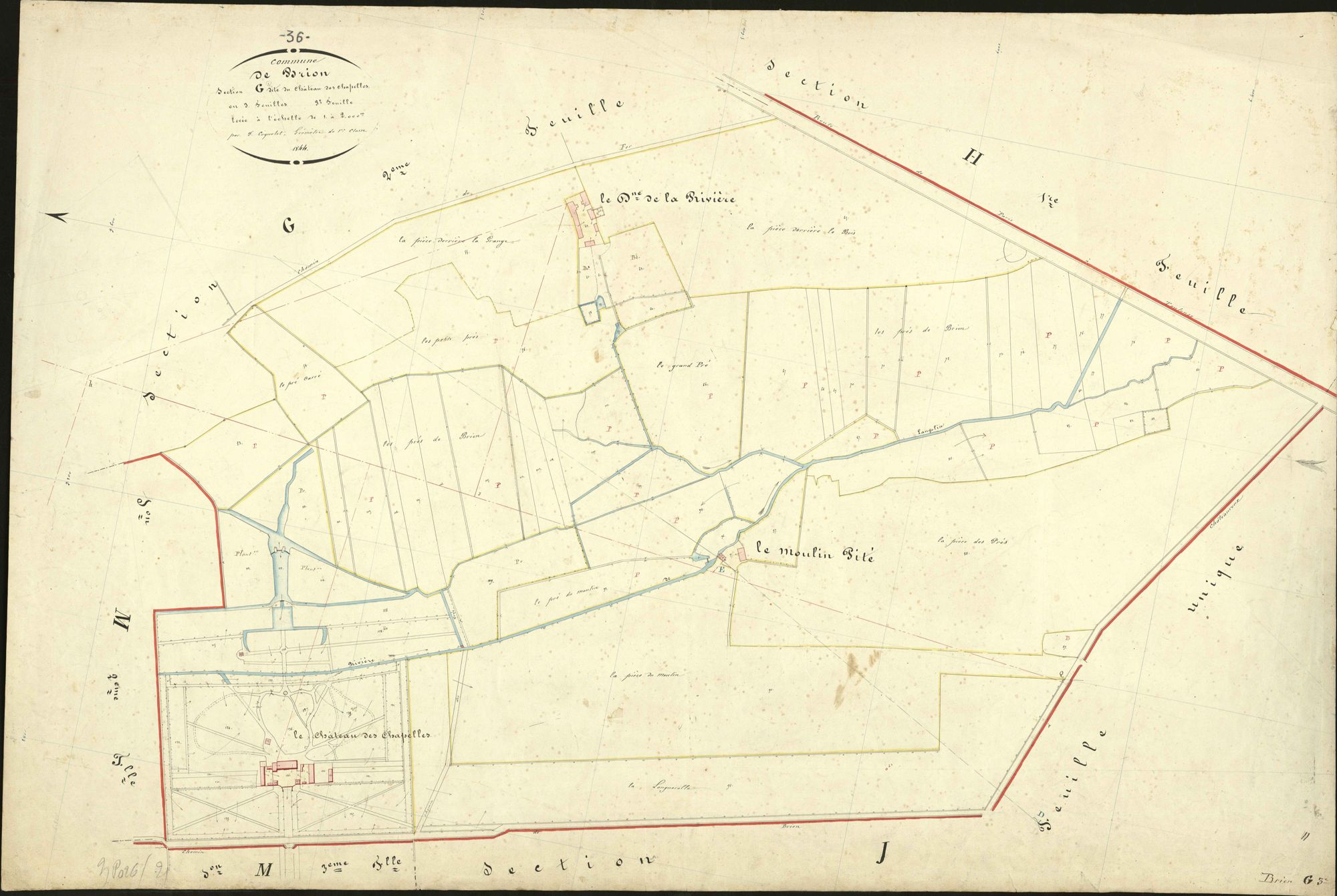 Brion - Section G3, dite du Château des Chapelles.