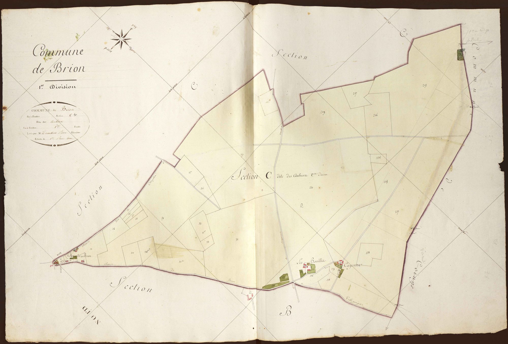 Brion - Section C1, dite des Aubiers.