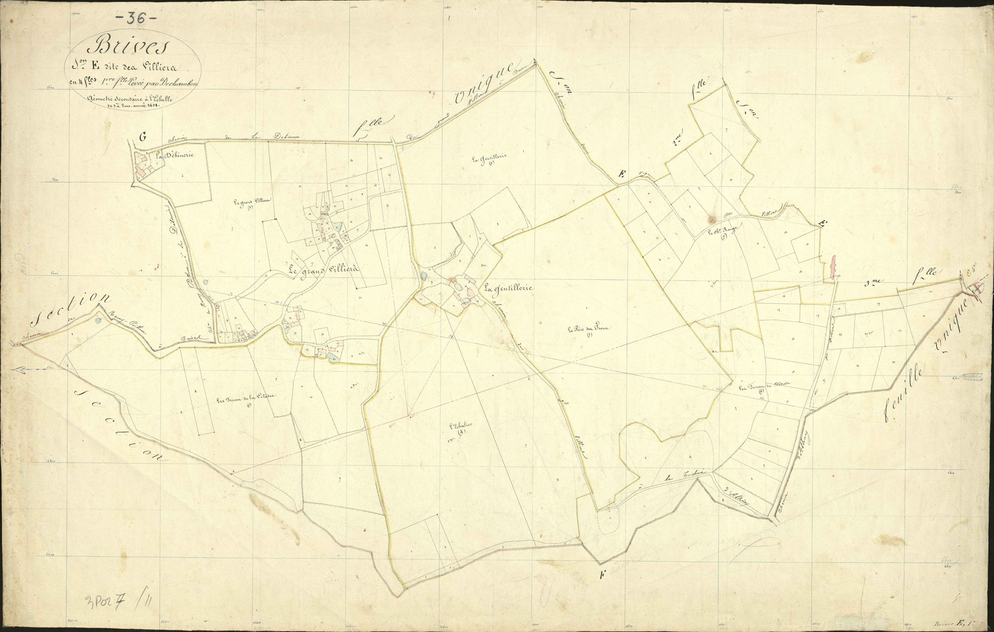 Brives - Section E1, dite des Villiers.