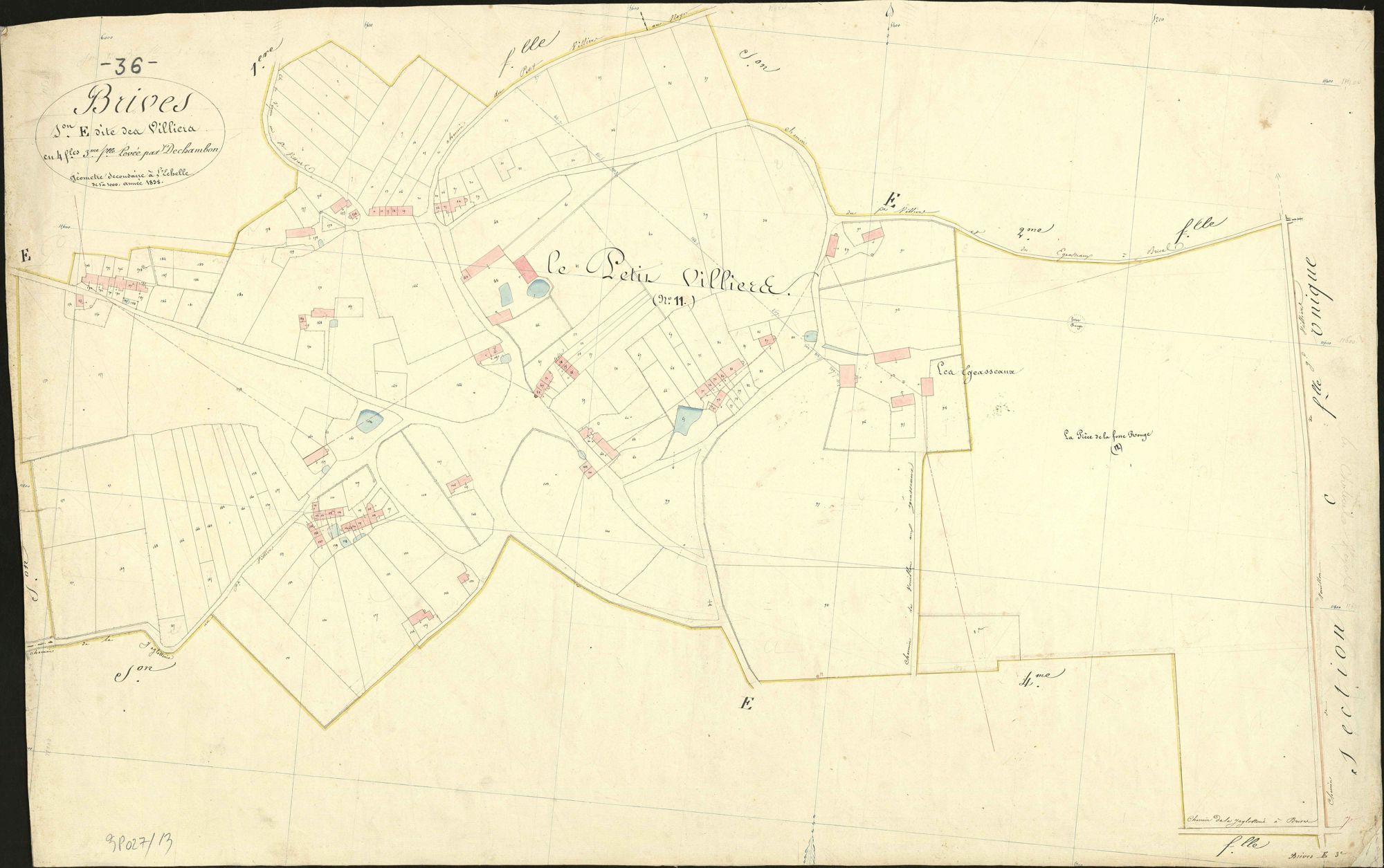 Brives - Section E3, dite des Villiers.