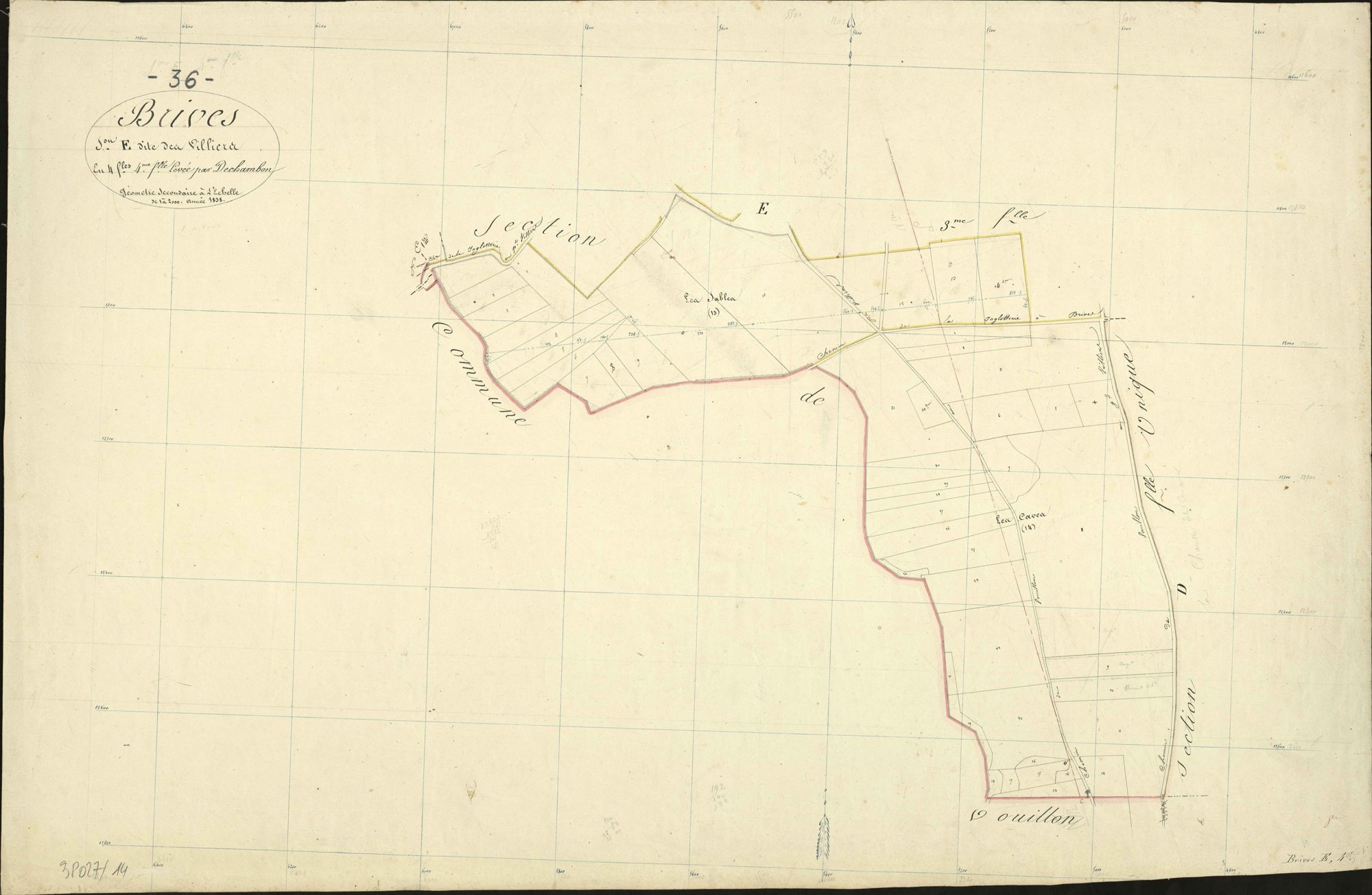 Brives - Section E4, dite des Villiers.