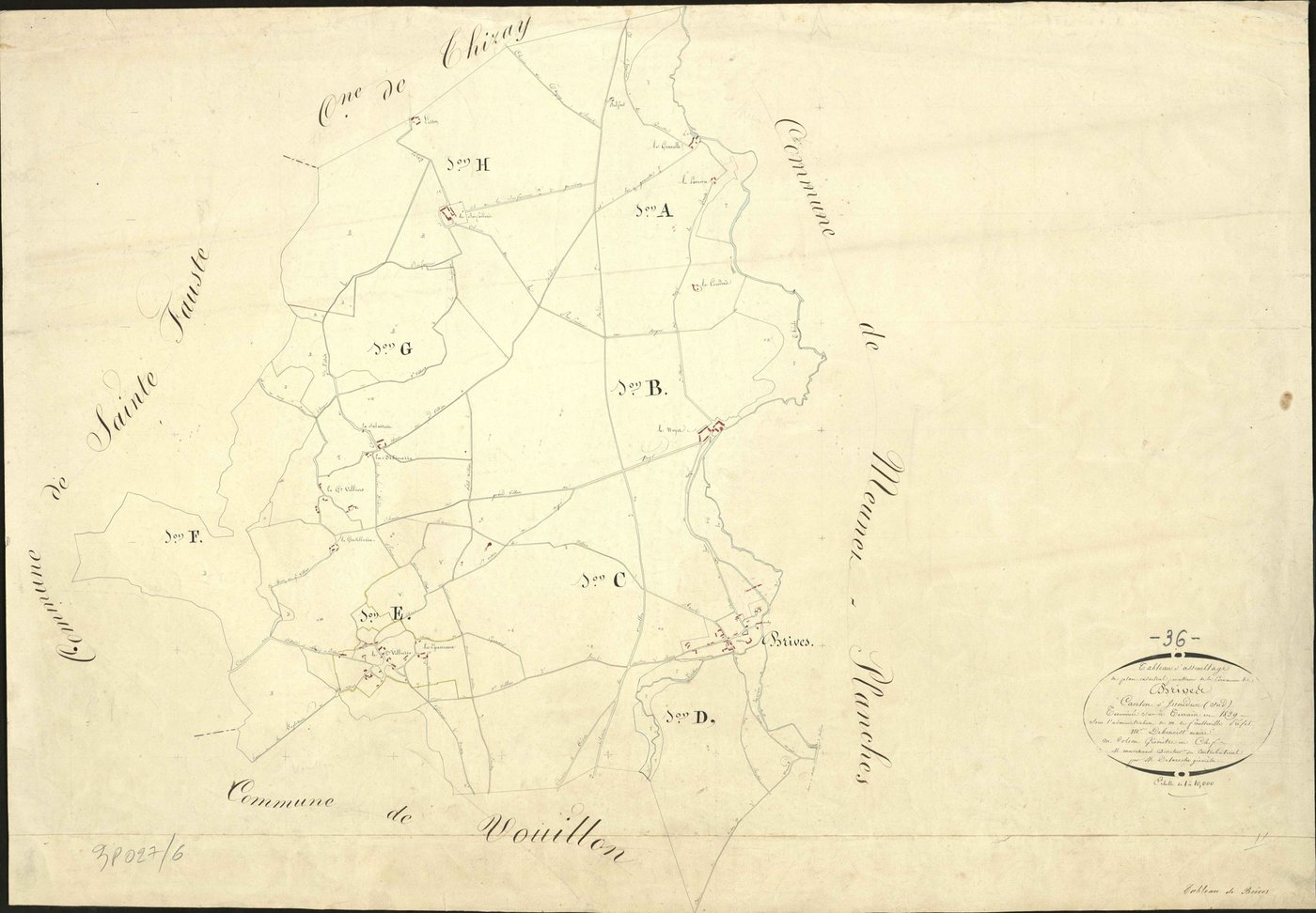 Brives - Tableau d'assemblage.