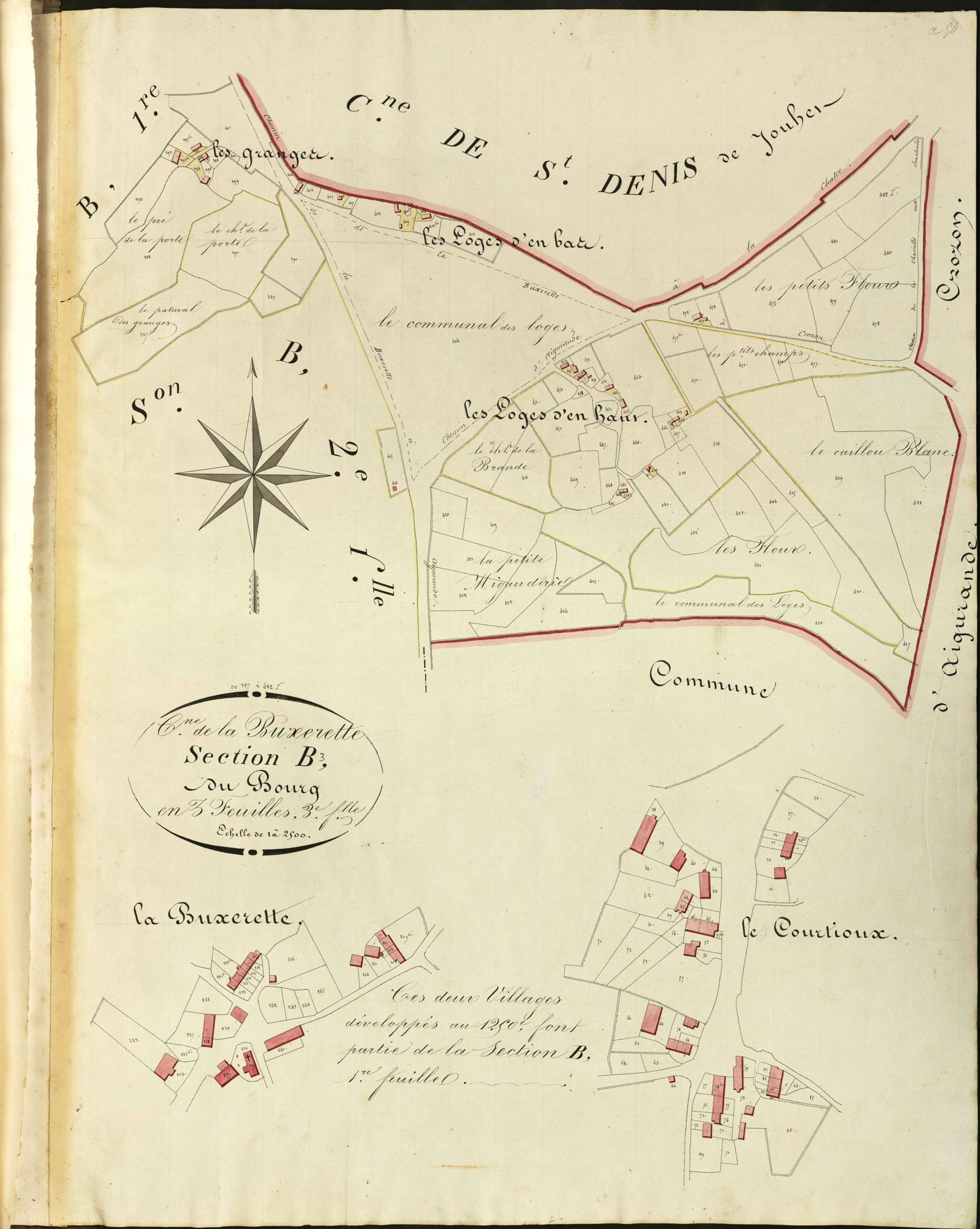 Buxerette - Section B3, dite du Bourg.