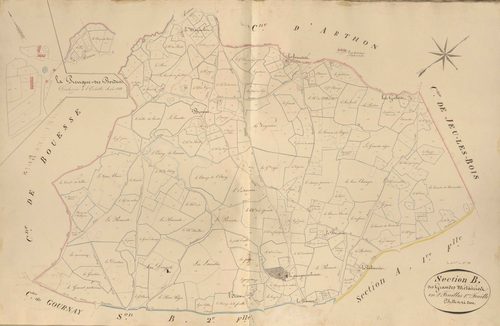 Buxières-d'Aillac - Section B1, dite des Grandes Métairies.