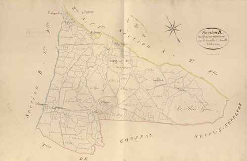 Buxières-d'Aillac - Section B2, dite des Grandes Métairie.
