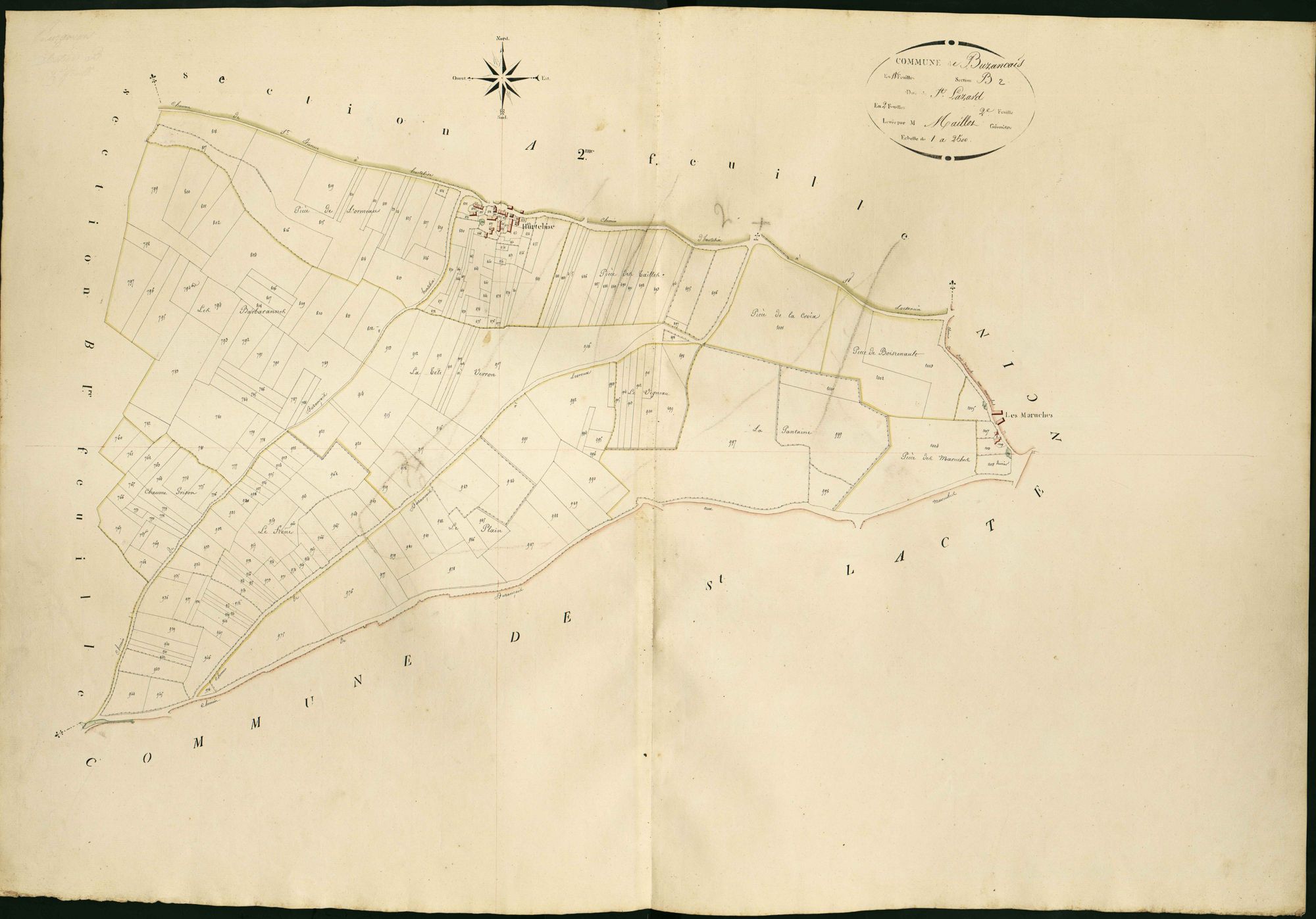 Buzançais - Section B2, dite de Saint Lazard.