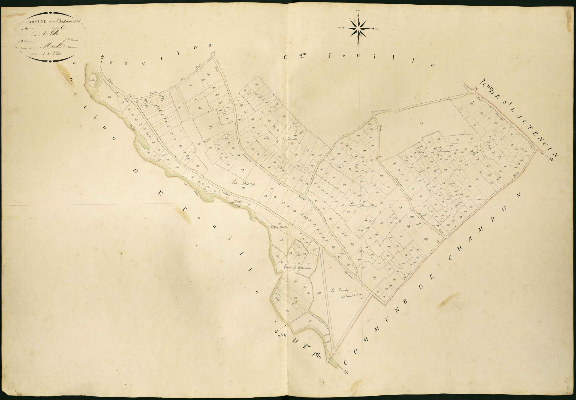 Buzançais - Section C3, dite de La Ville.