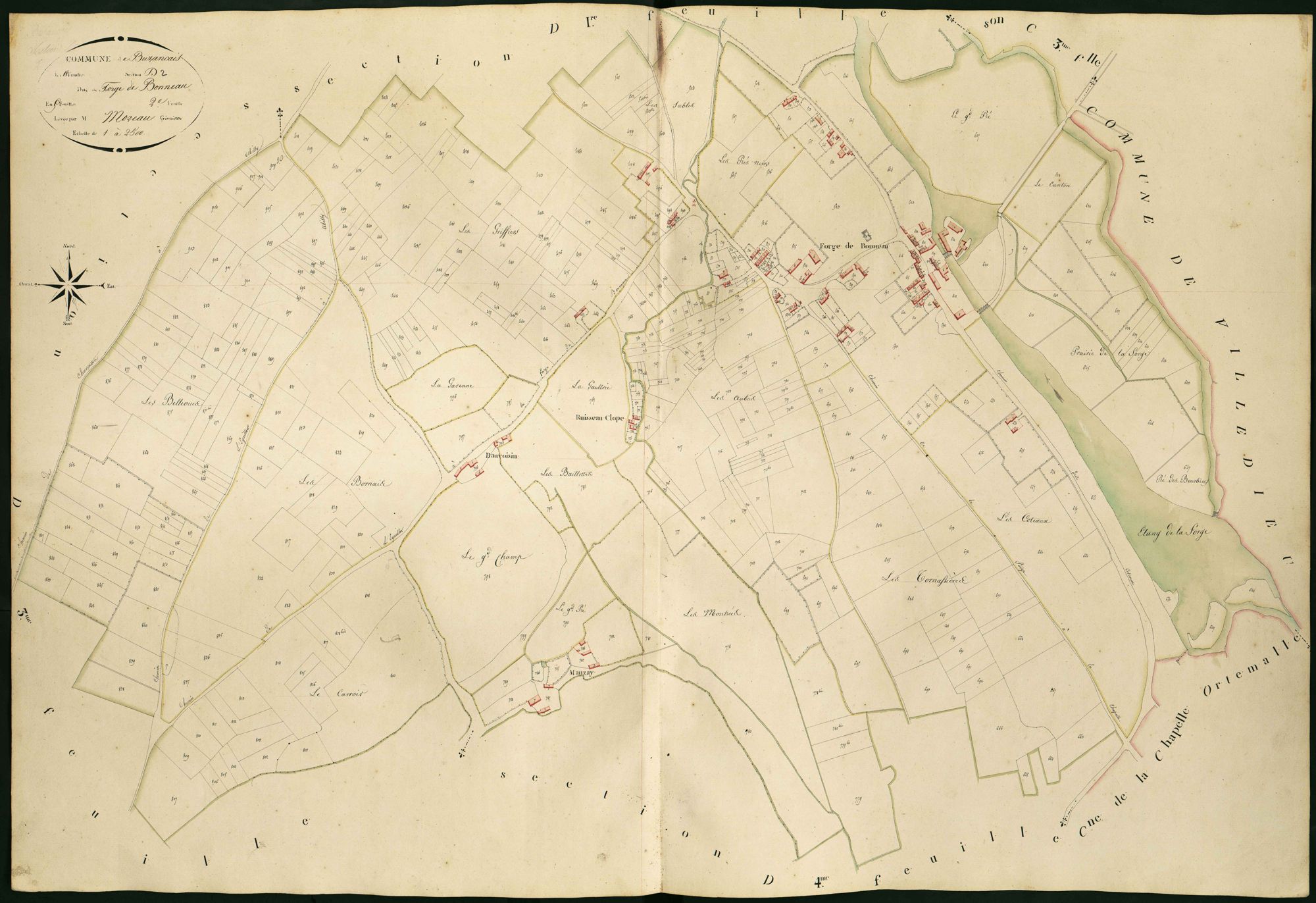 Buzançais - Section D2, dite de Forge de Bonneau.
