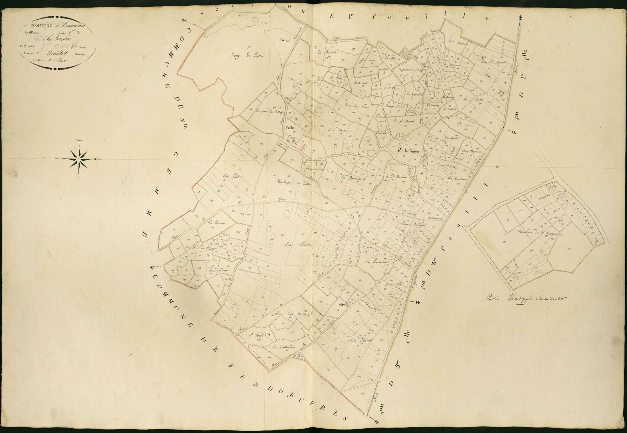 Buzançais - Section E2, dite de La Perrière.