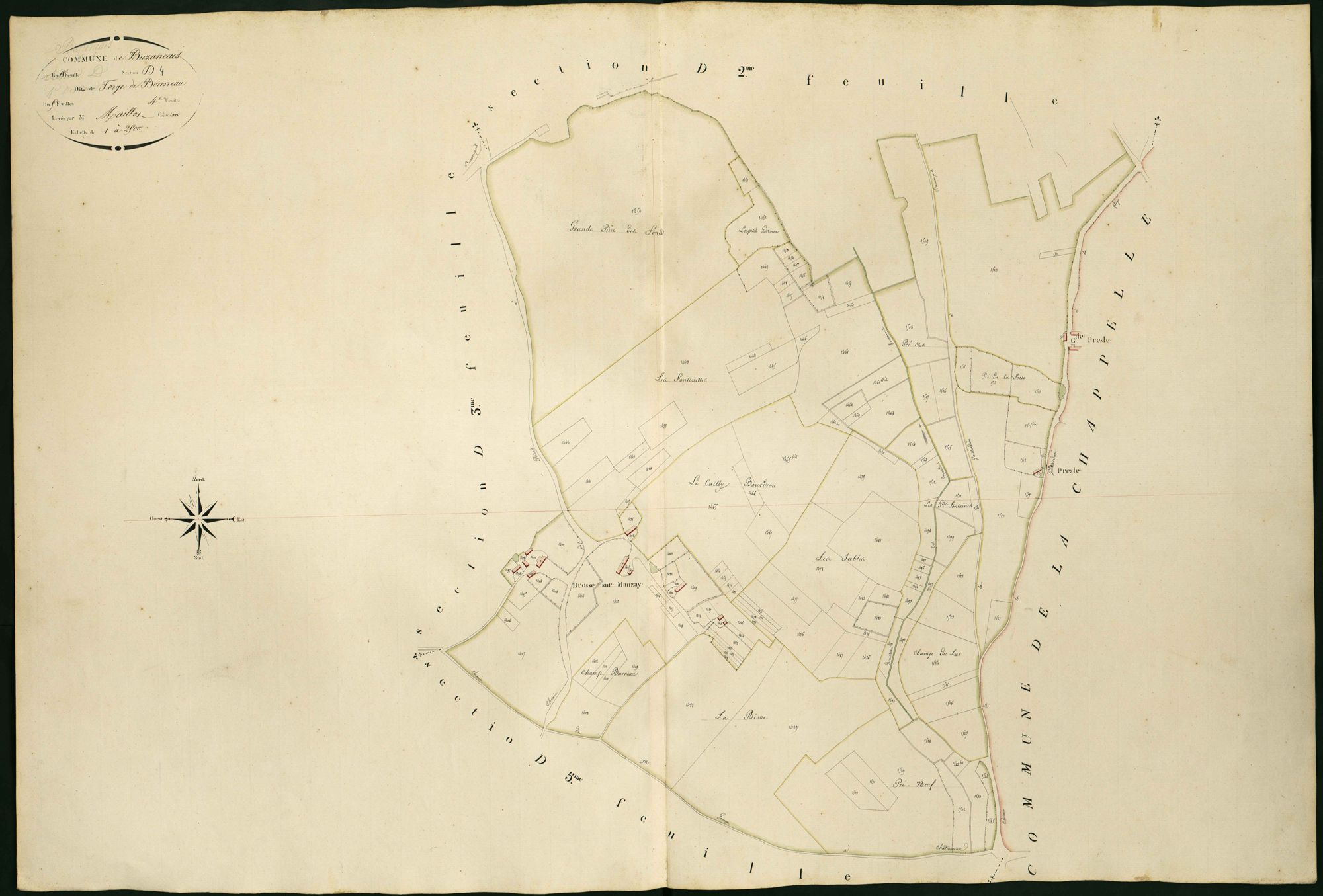 Buzançais - Section D4, dite de Forge de Bonneau.