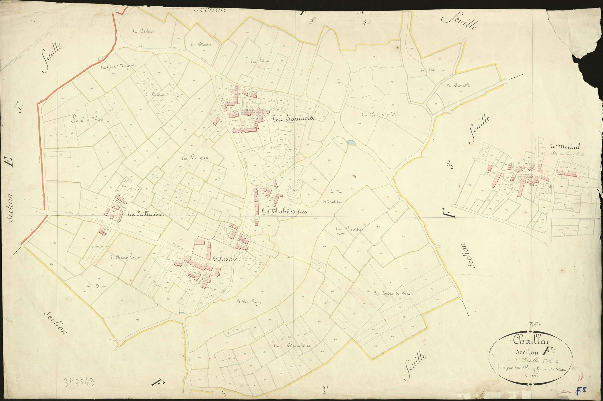 Chaillac - Section F5, [dite de Milloux].