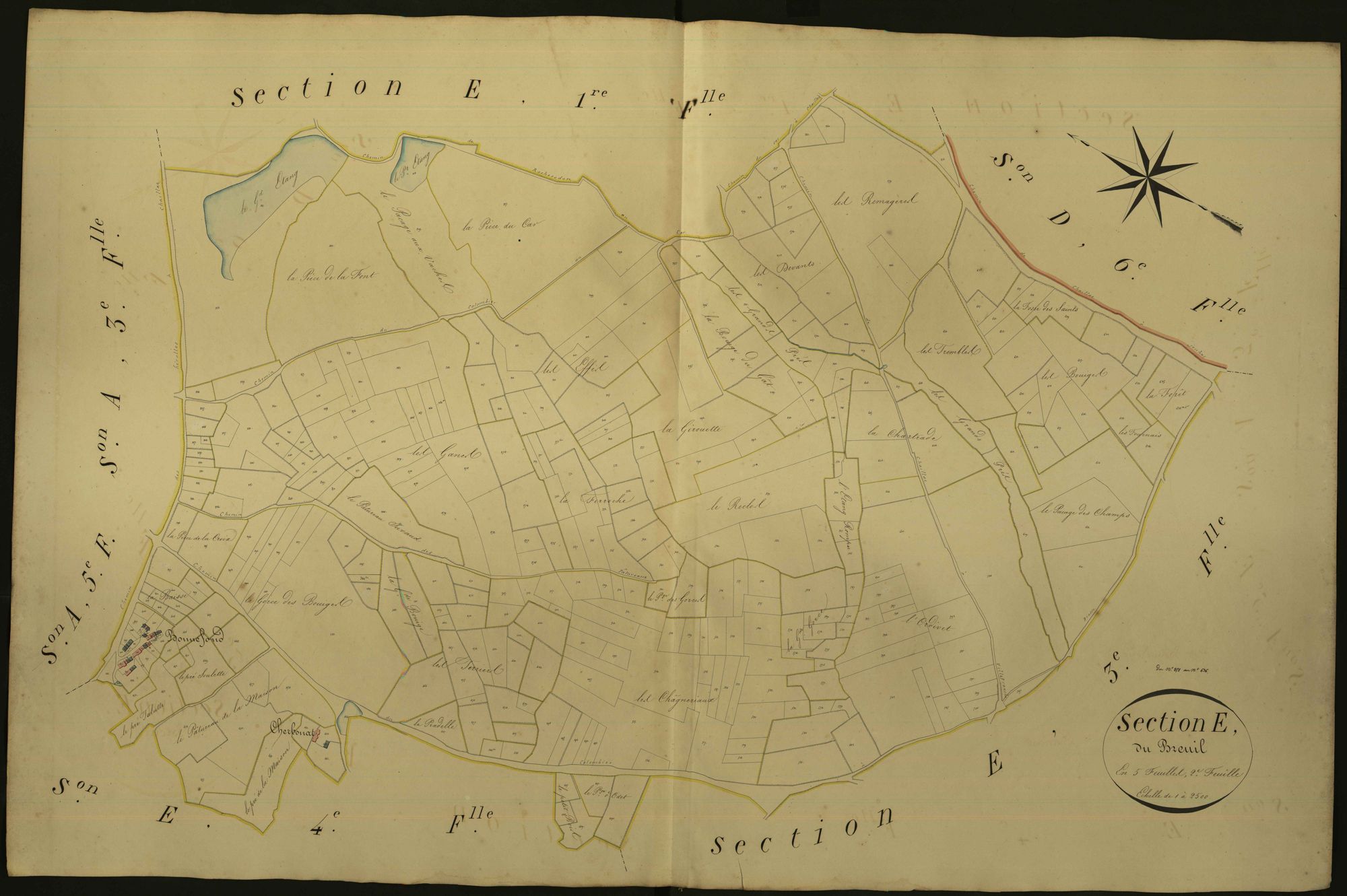 Chaillac - Section E2, dite du Breuil.