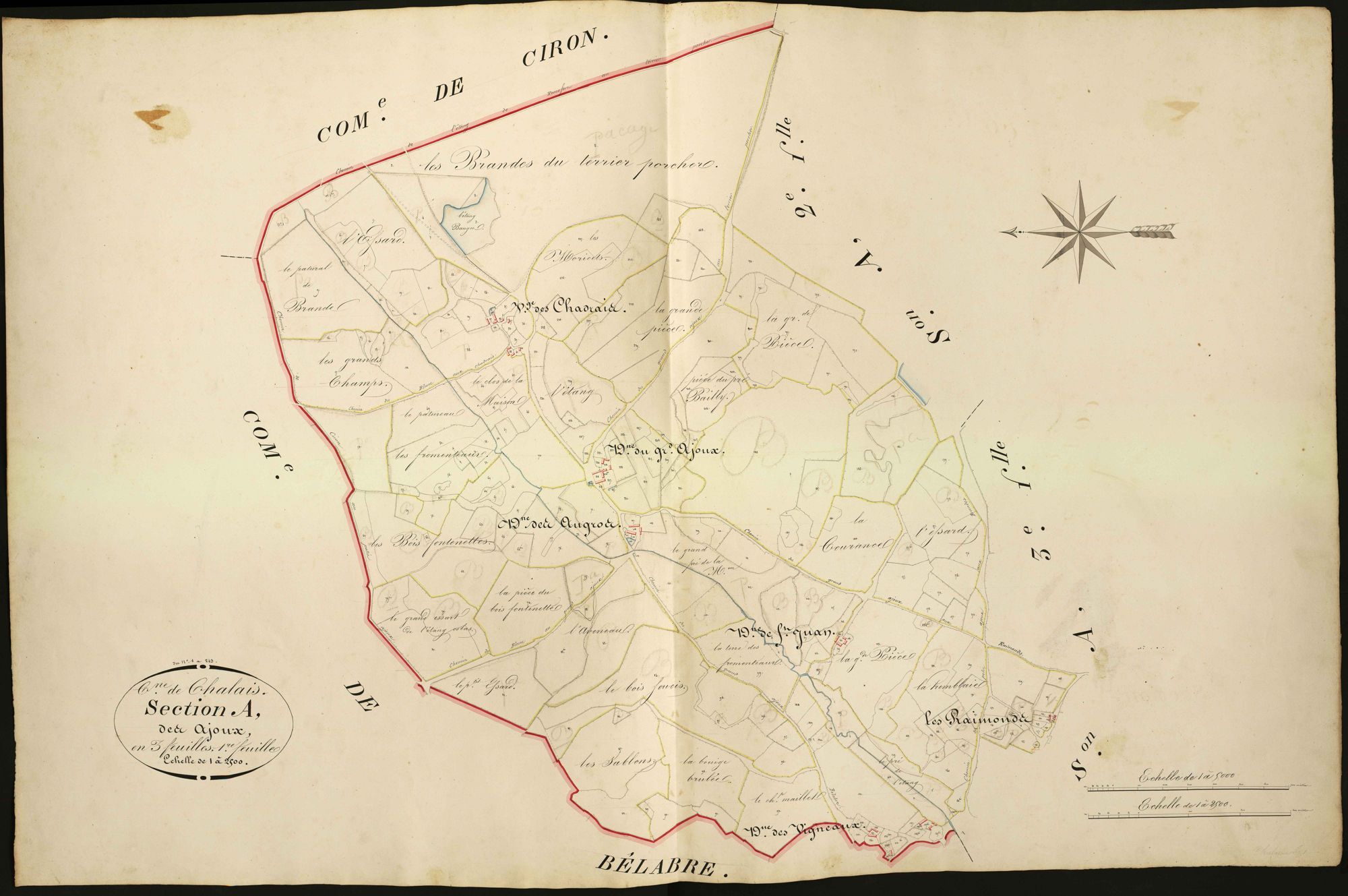 Chalais - Section A1, dite des Ajoux.