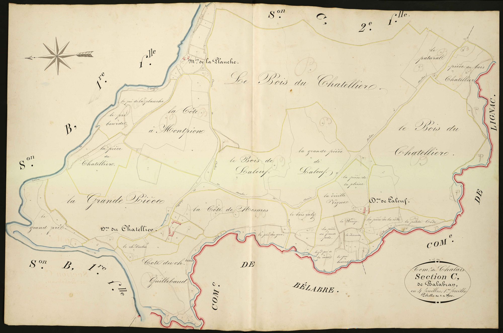 Chalais - Section C1, dite de Balabran.