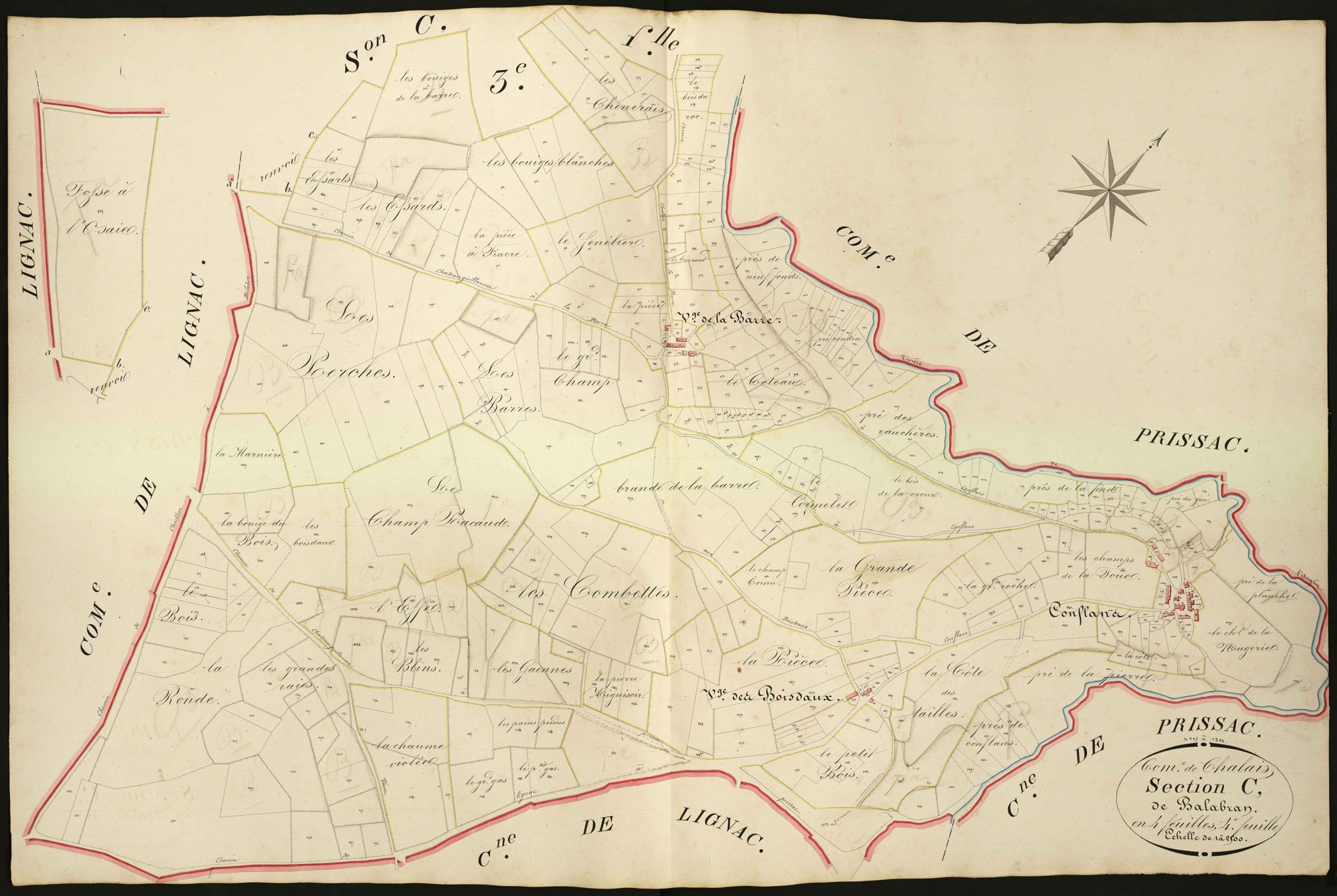 Chalais - Section C4, dite de Balabran.