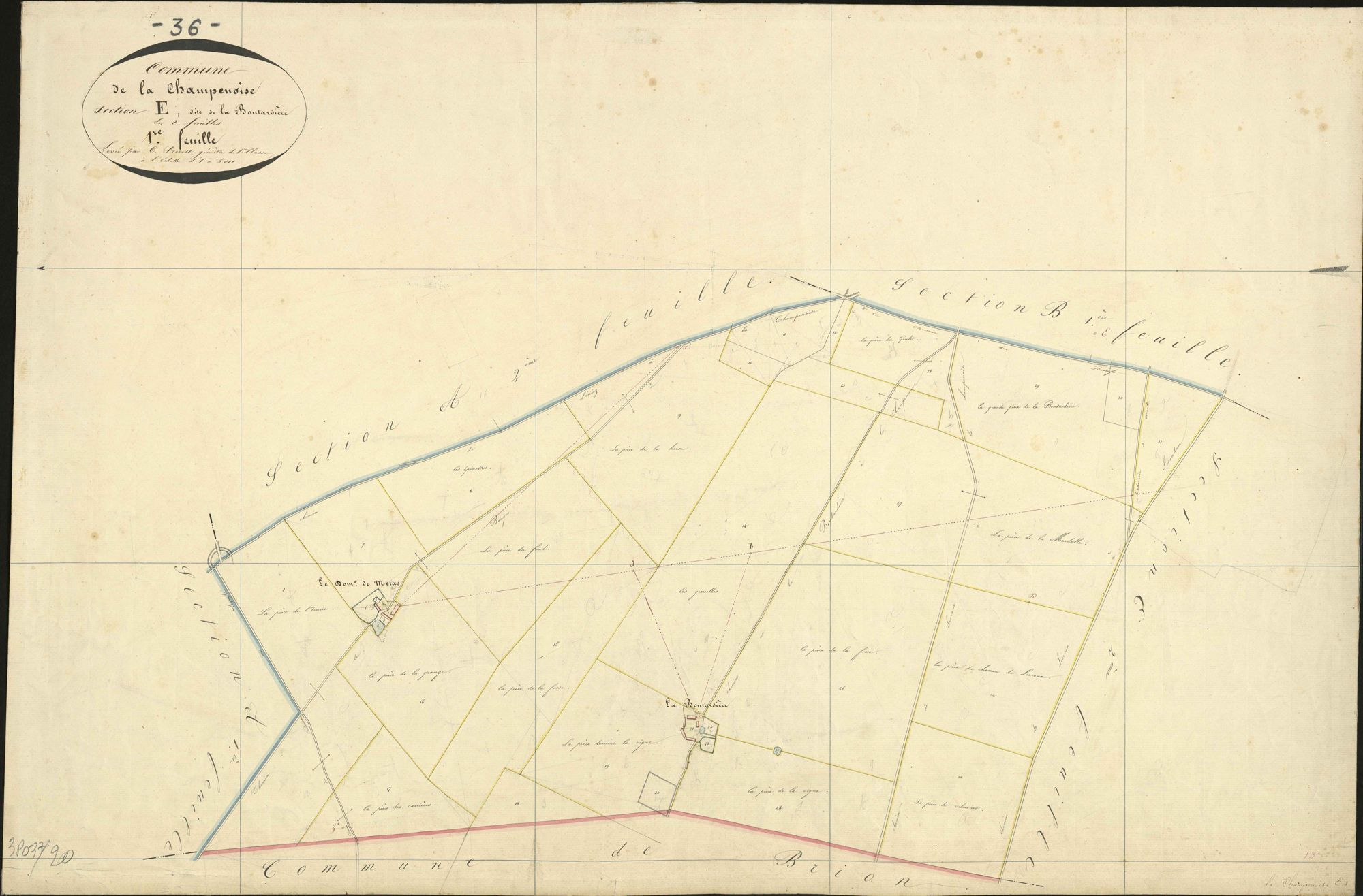 Champenoise - Section E1, dite de la Boutardière.