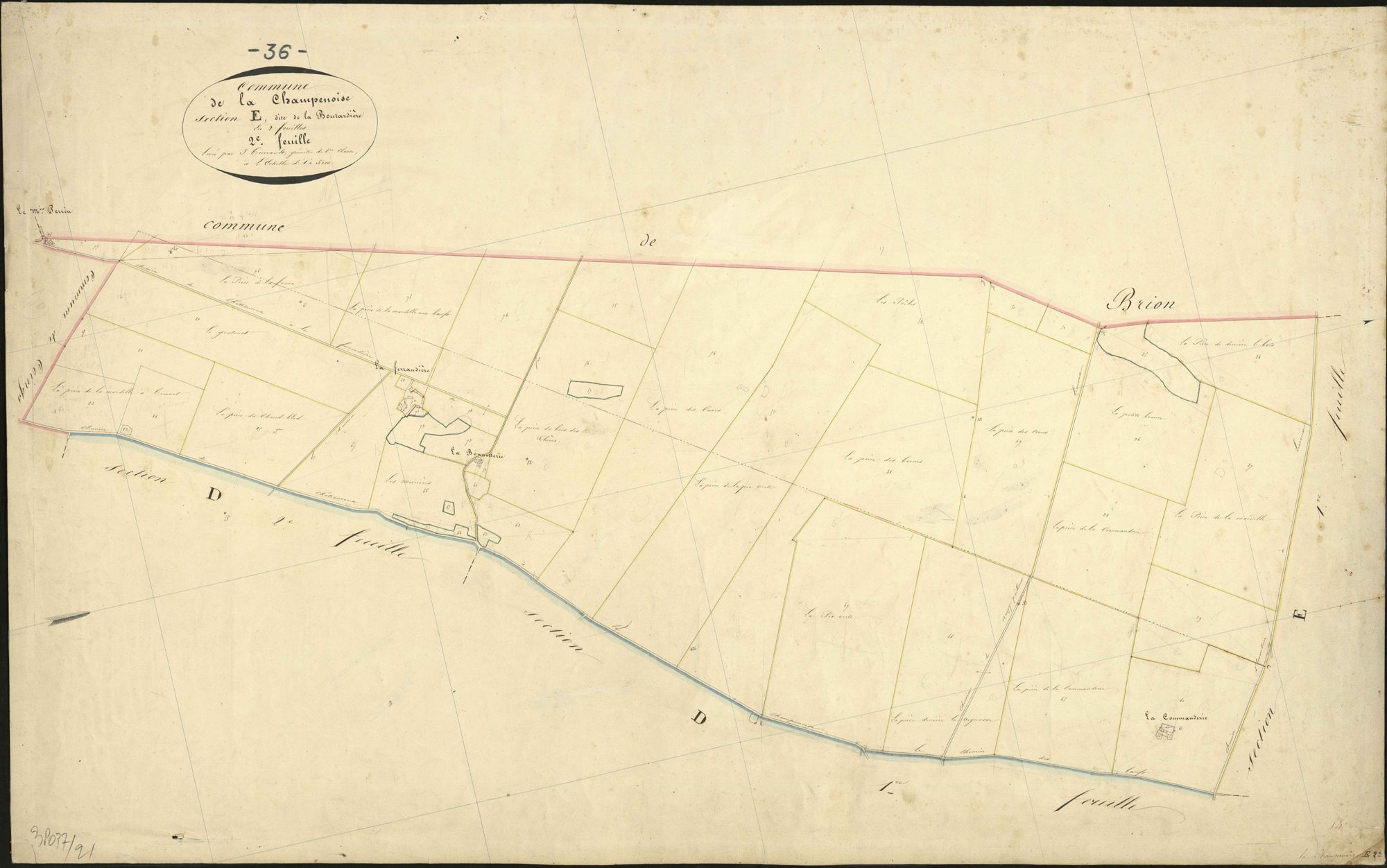 Champenoise - Section E2, dite de la Boutardière.