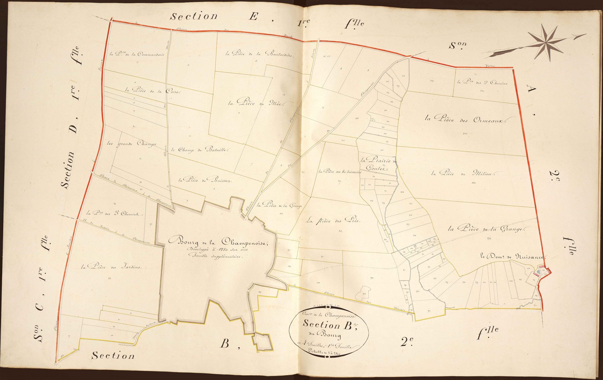 Champenoise - Section B1, dite du Bourg.