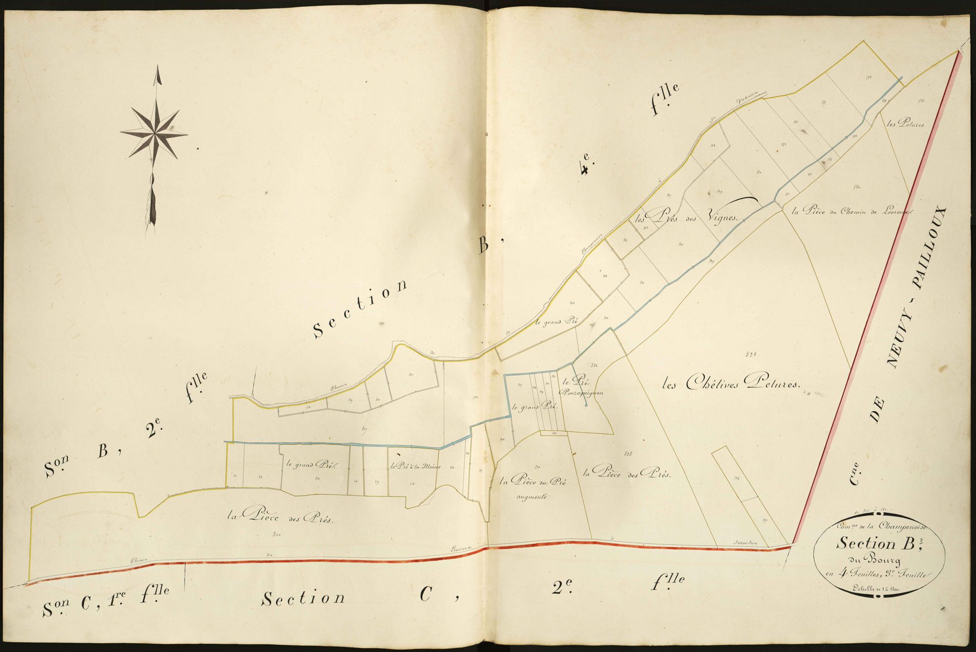Champenoise - Section B3, dite du Bourg.
