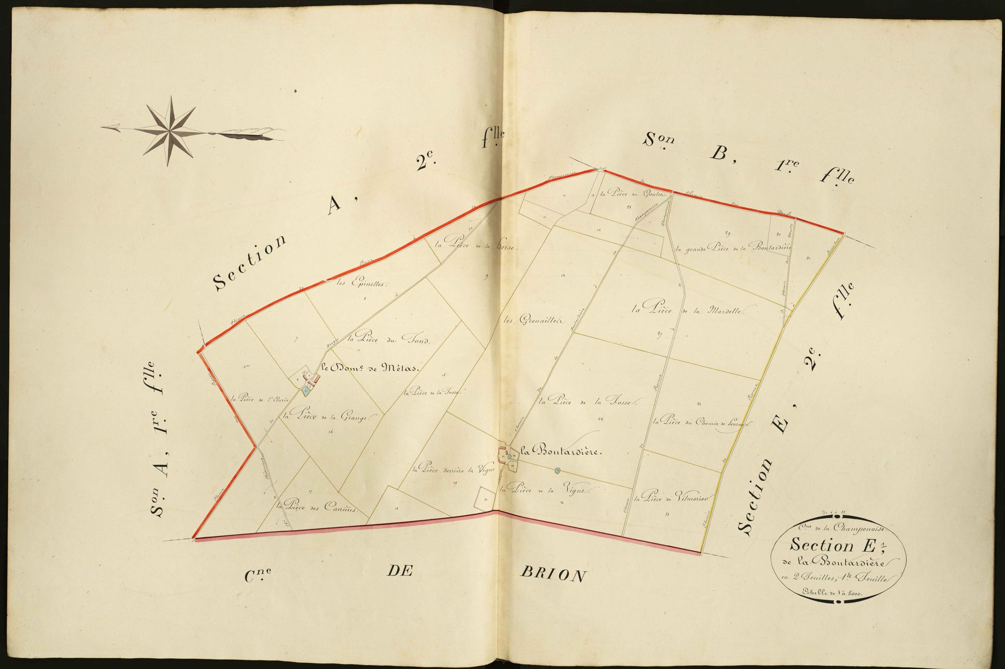 Champenoise - Section E1, dite de la Boutardière.