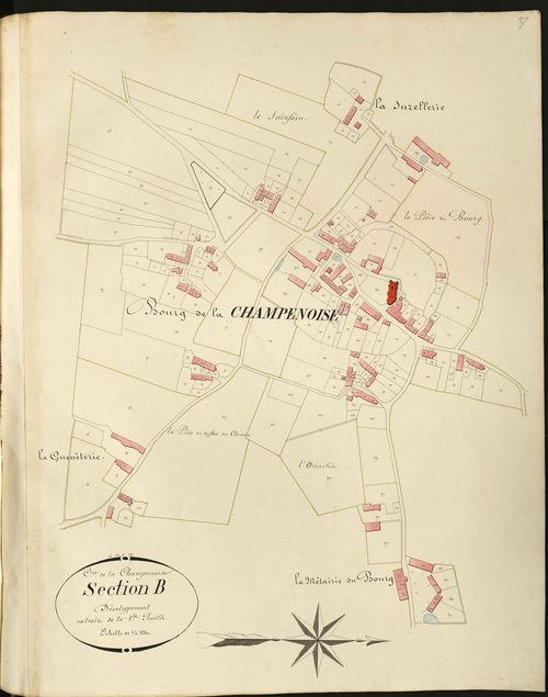 Champenoise - Section B, 1e feuille de développement.
