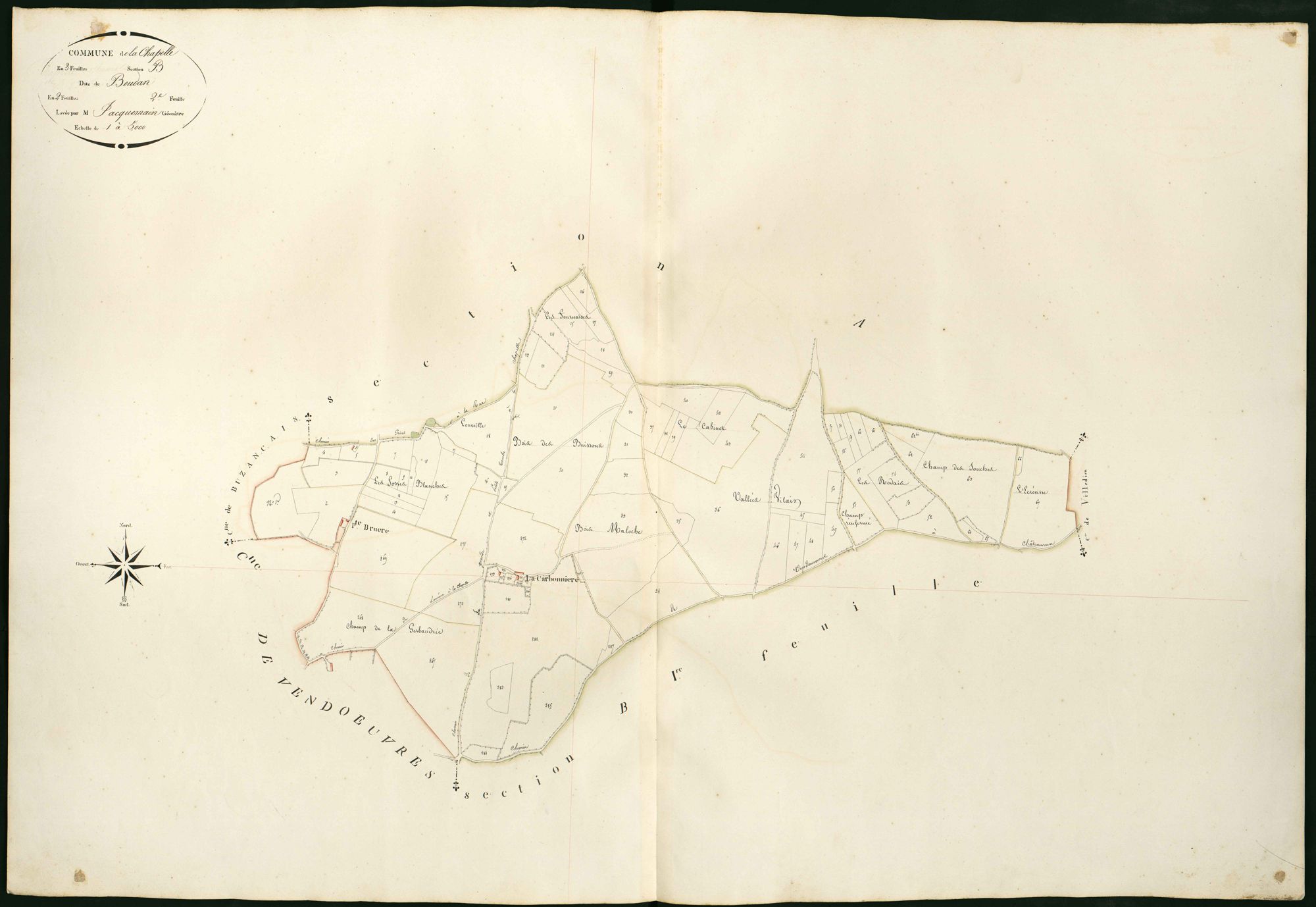 Chapelle-Orthemale - Section B2, dite de Boudan.