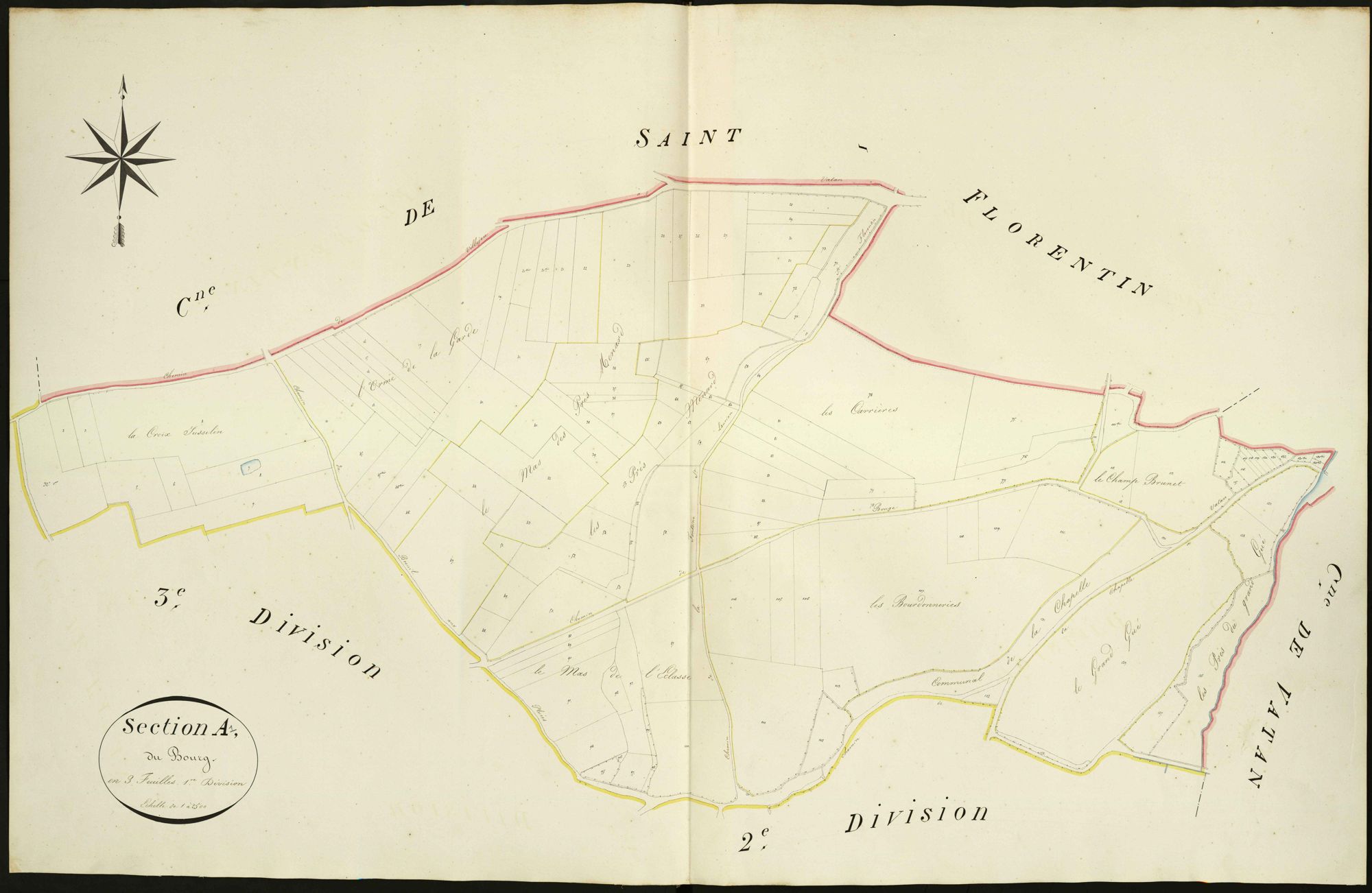 Chapelle-Saint-Laurian - Section A1, dite du Bourg.