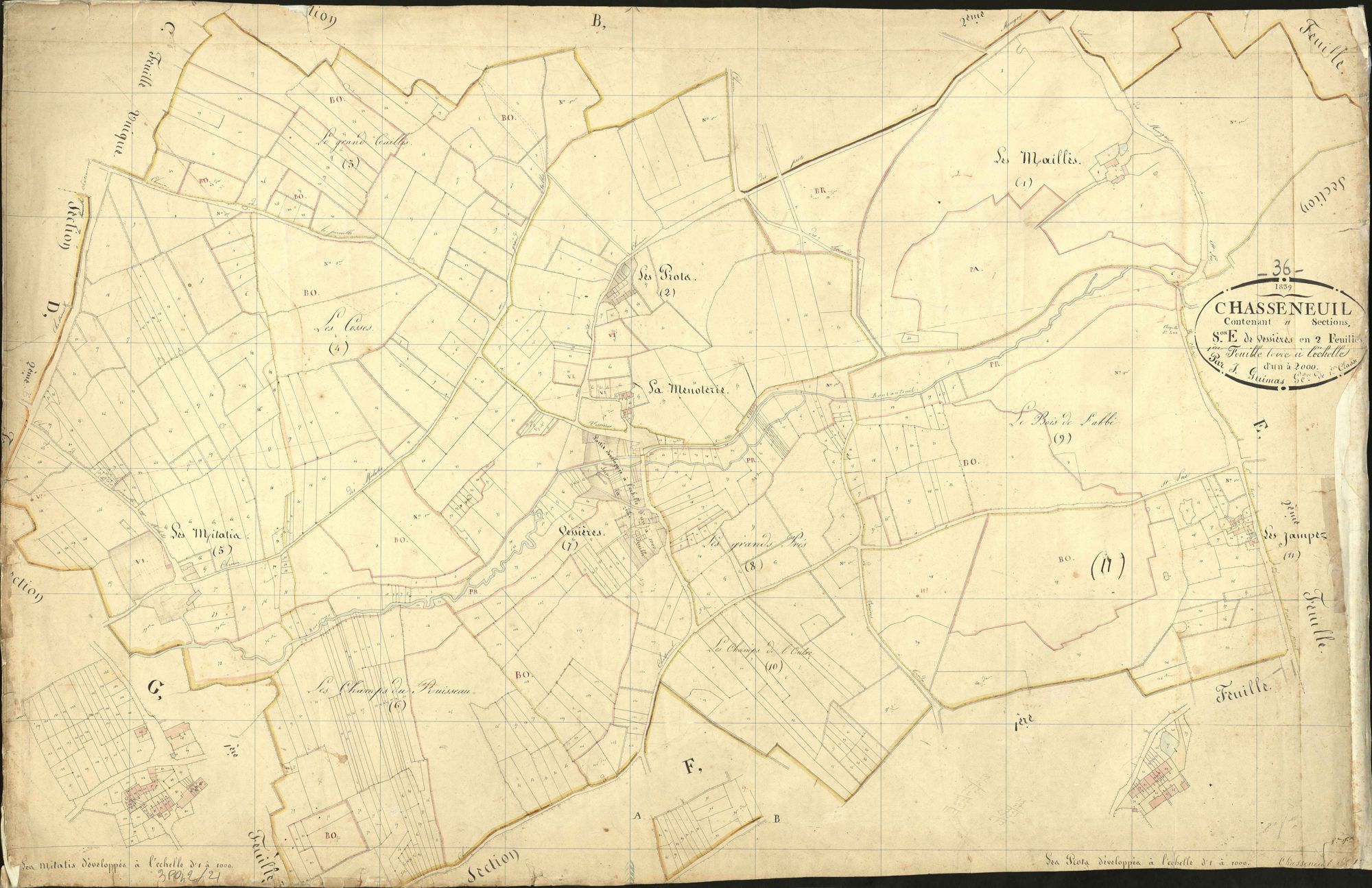 Chasseneuil - Section E1, dite de Vessières.