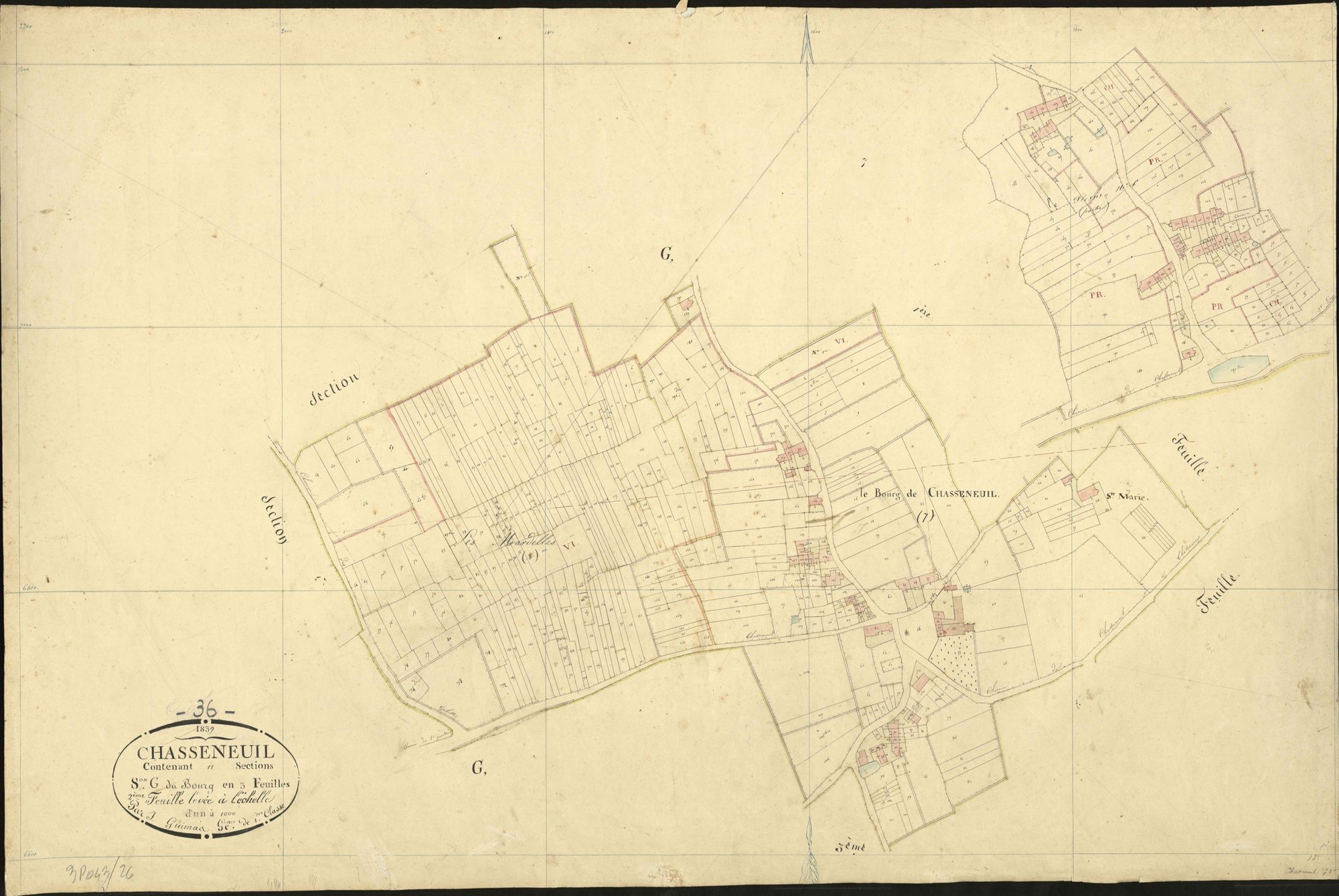Chasseneuil - Section G2, dite du Bourg.