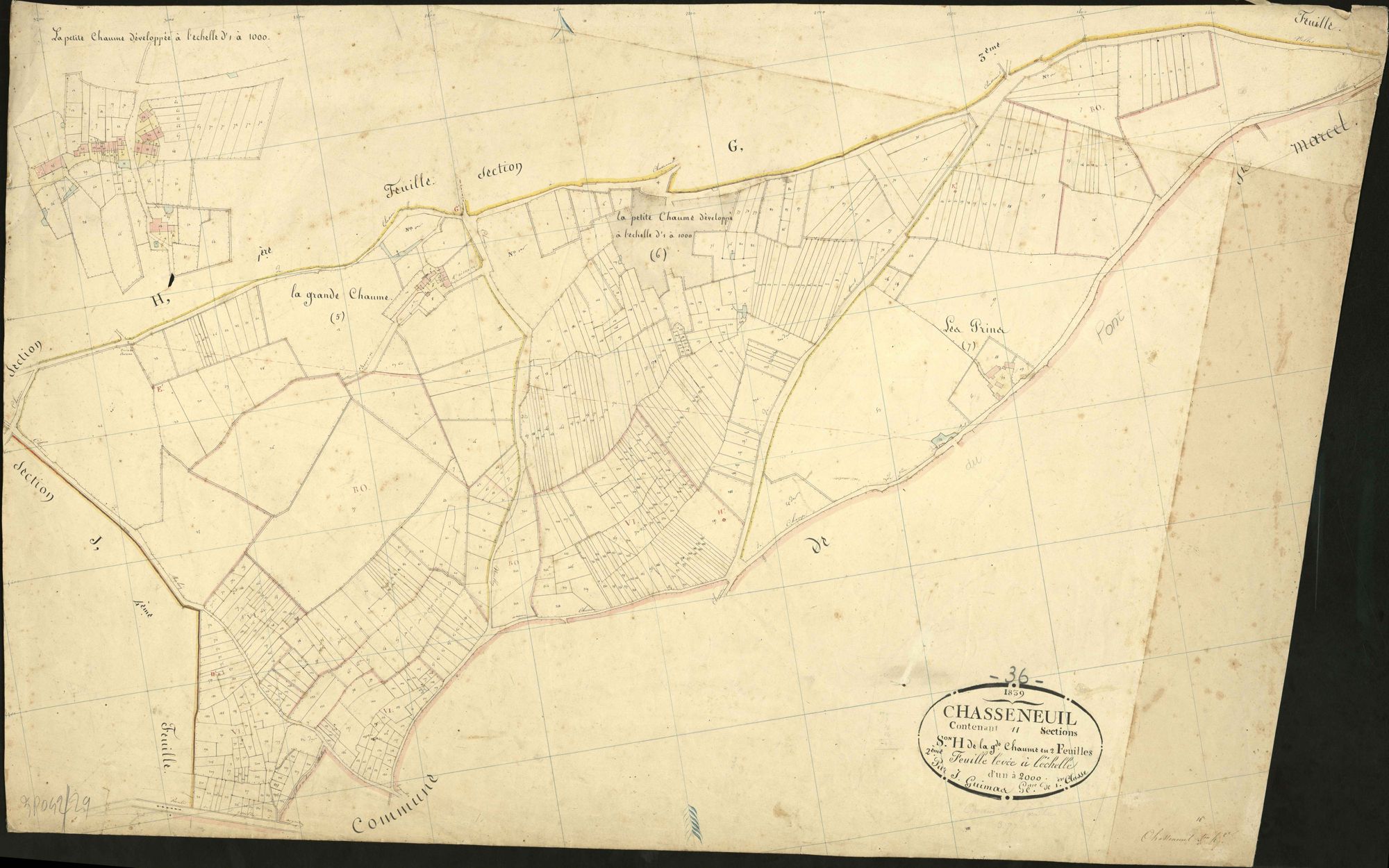 Chasseneuil - Section H2, dite de la Grande Chaume.