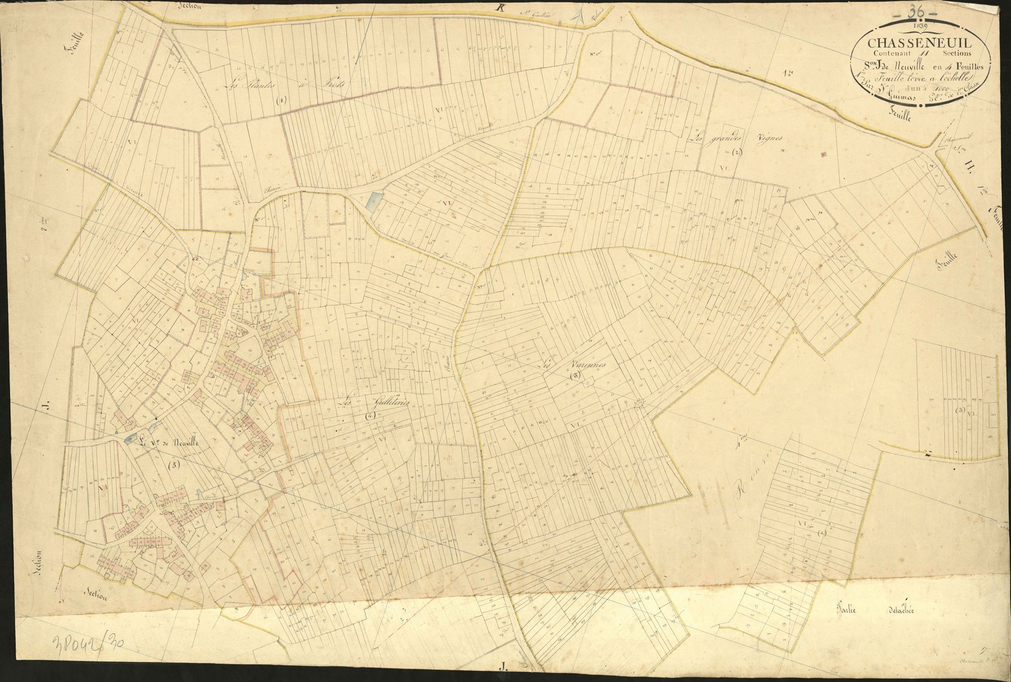 Chasseneuil - Section J1, dite de Neuville.