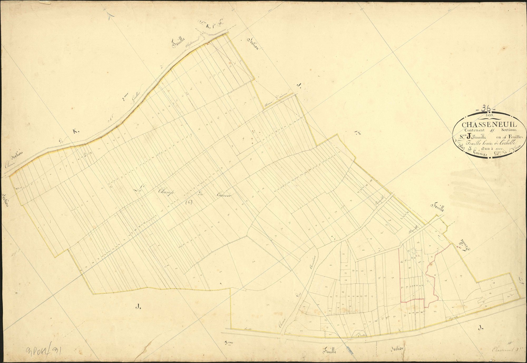 Chasseneuil - Section J2, dite de Neuville.