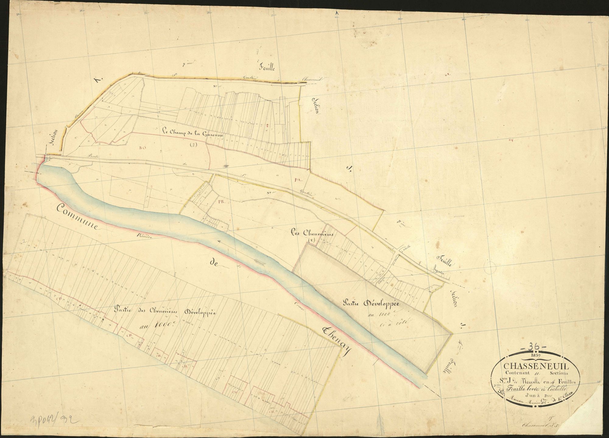 Chasseneuil - Section J3, dite de Neuville.