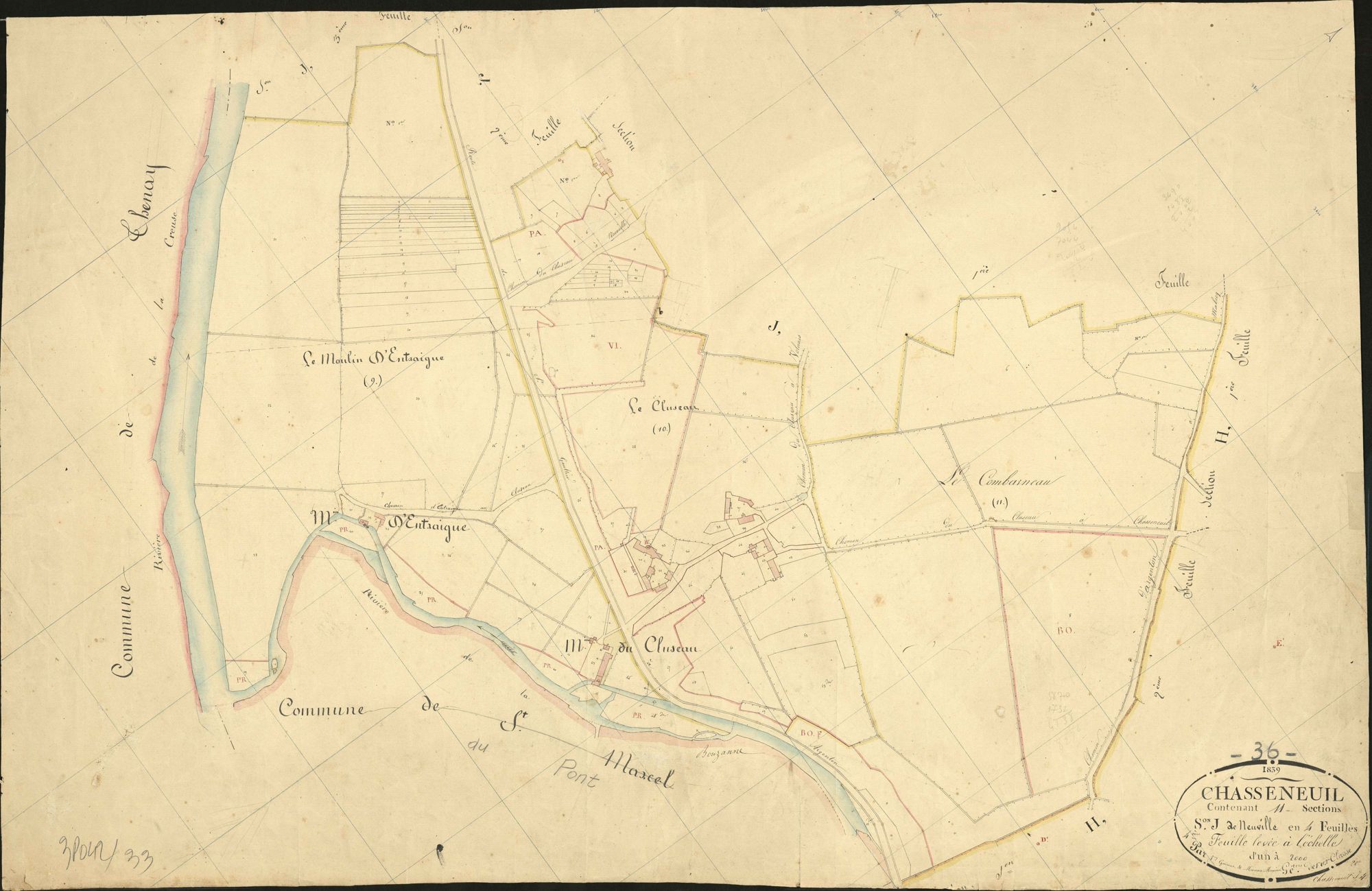 Chasseneuil - Section J4, dite de Neuville.