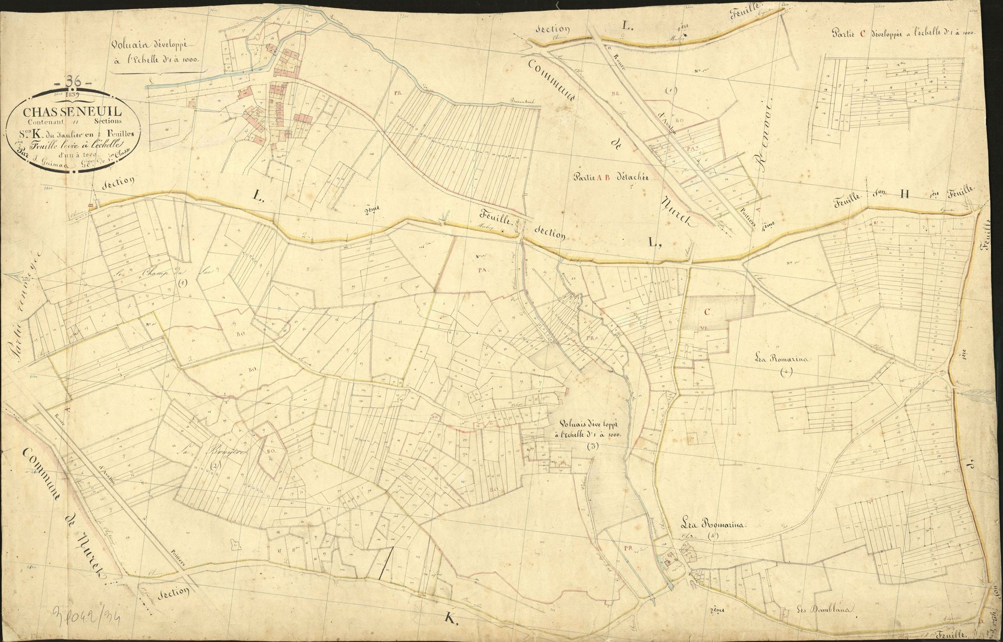 Chasseneuil - Section K1, dite du Saulier.