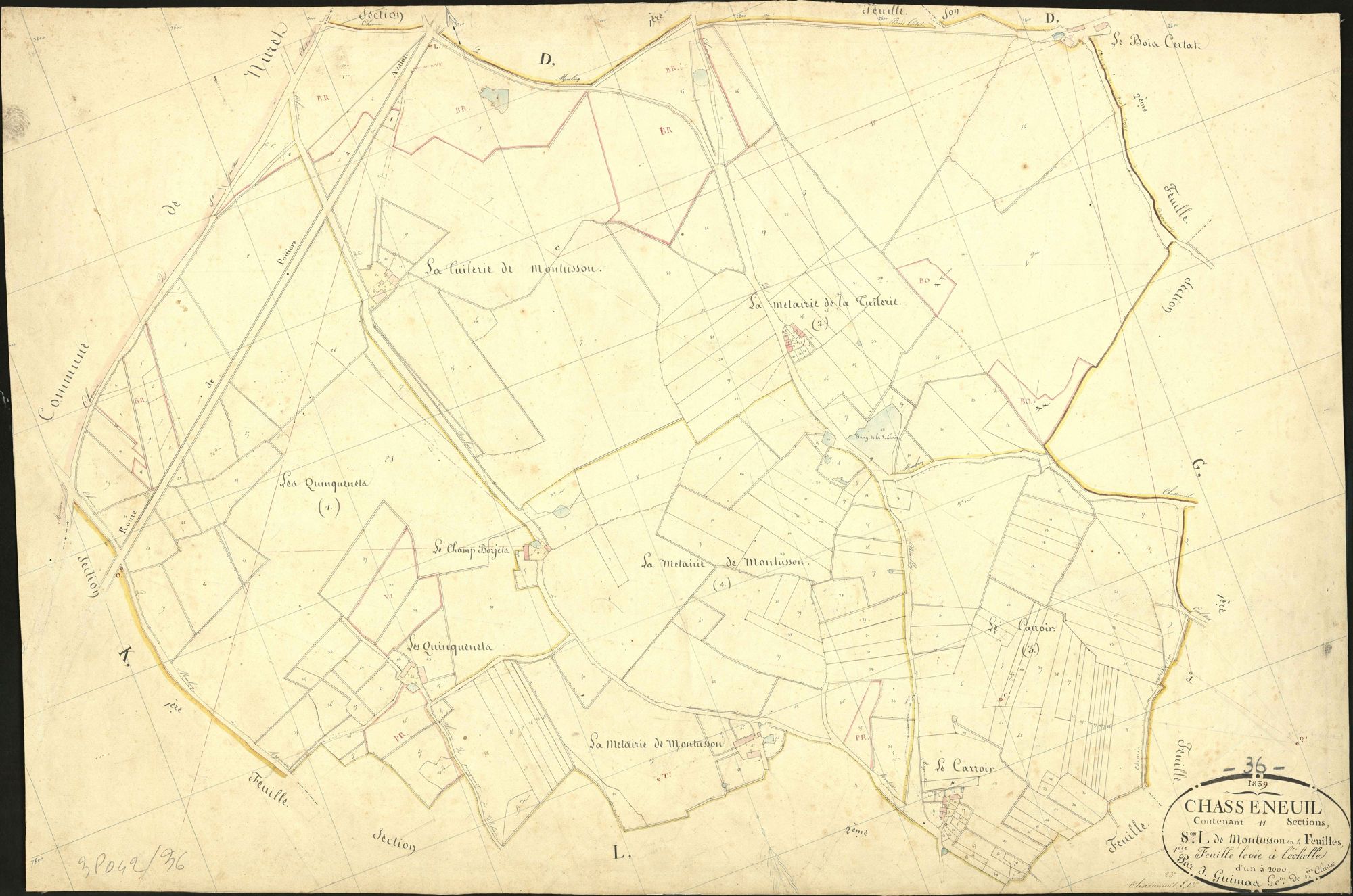 Chasseneuil - Section L1, dite de Montusson.